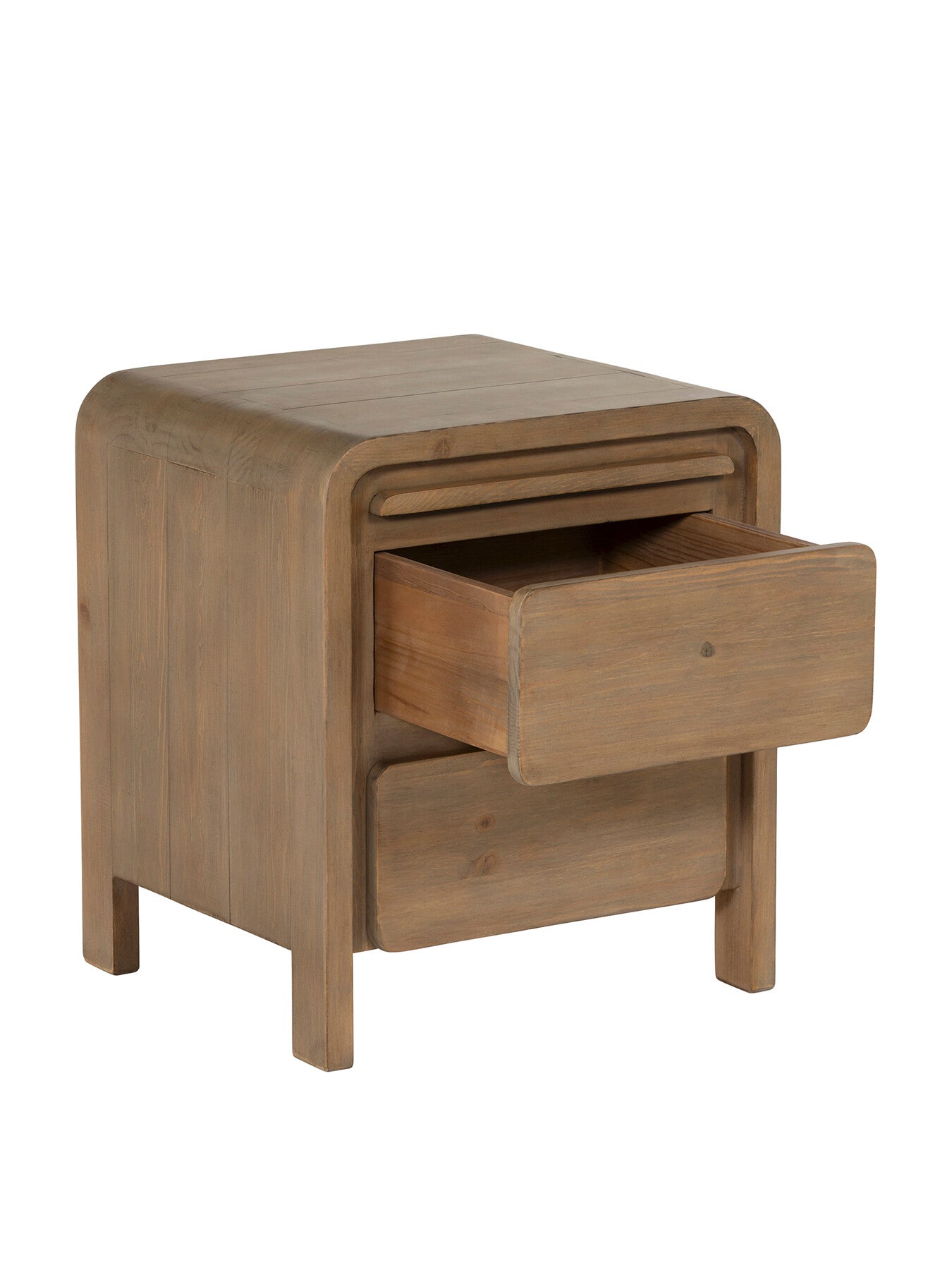 Tosca Reclaimed Wood 2 Drawer Bedside Cabinet