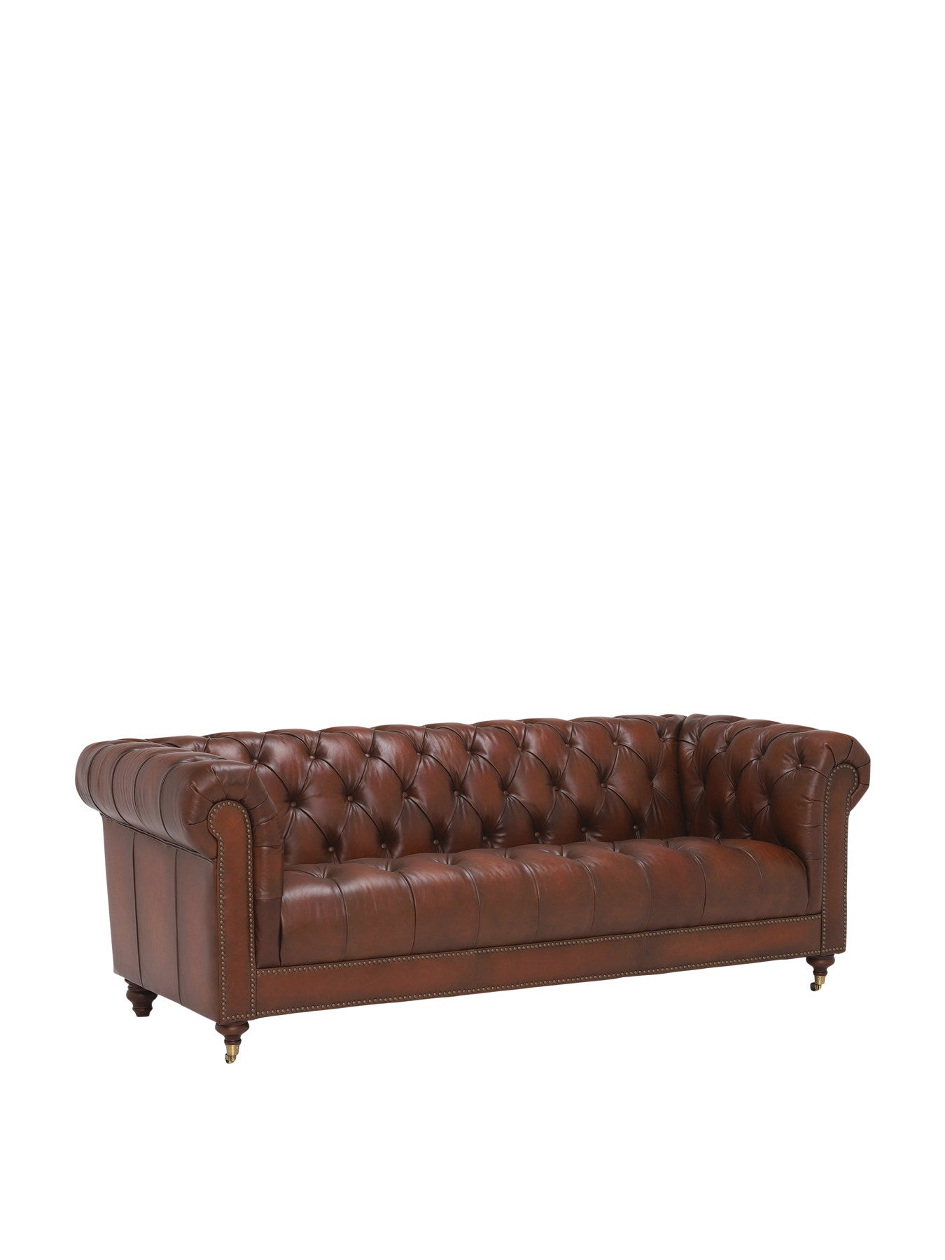 Ullswater Leather 3.5 Seater Chesterfield Sofa