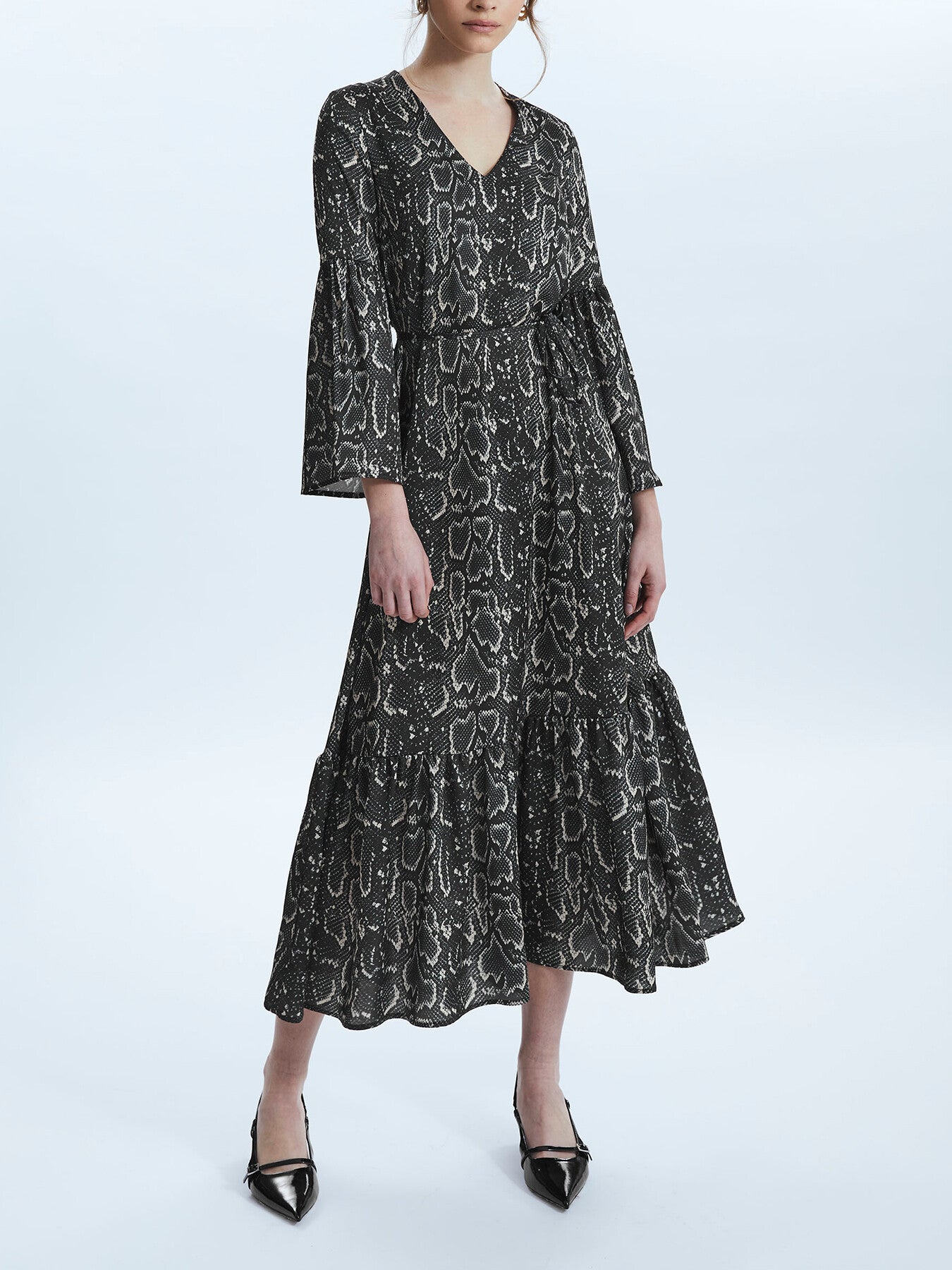 Python Print Belted Dress