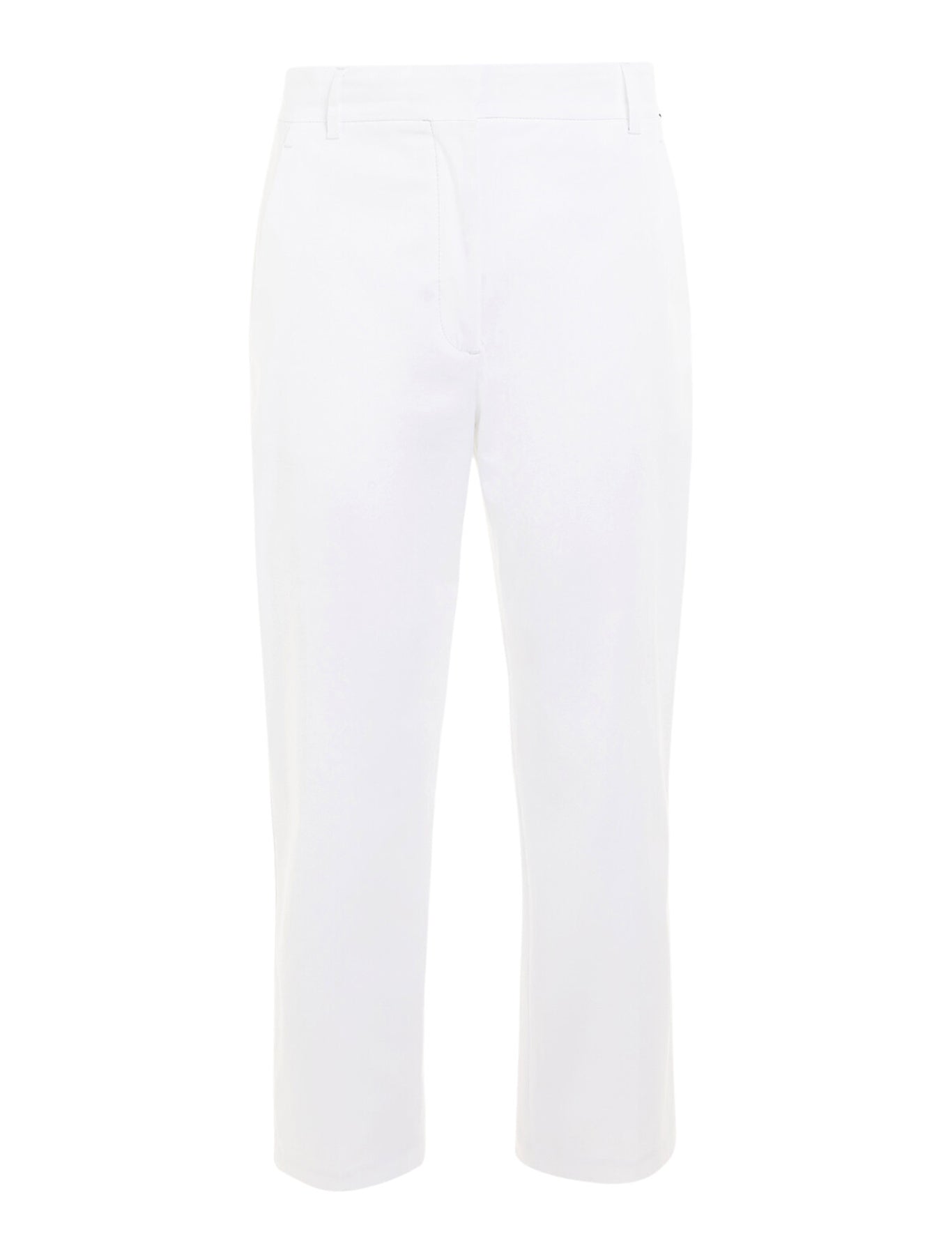 Cotton Blend Slim Fit Straight Leg Chinos