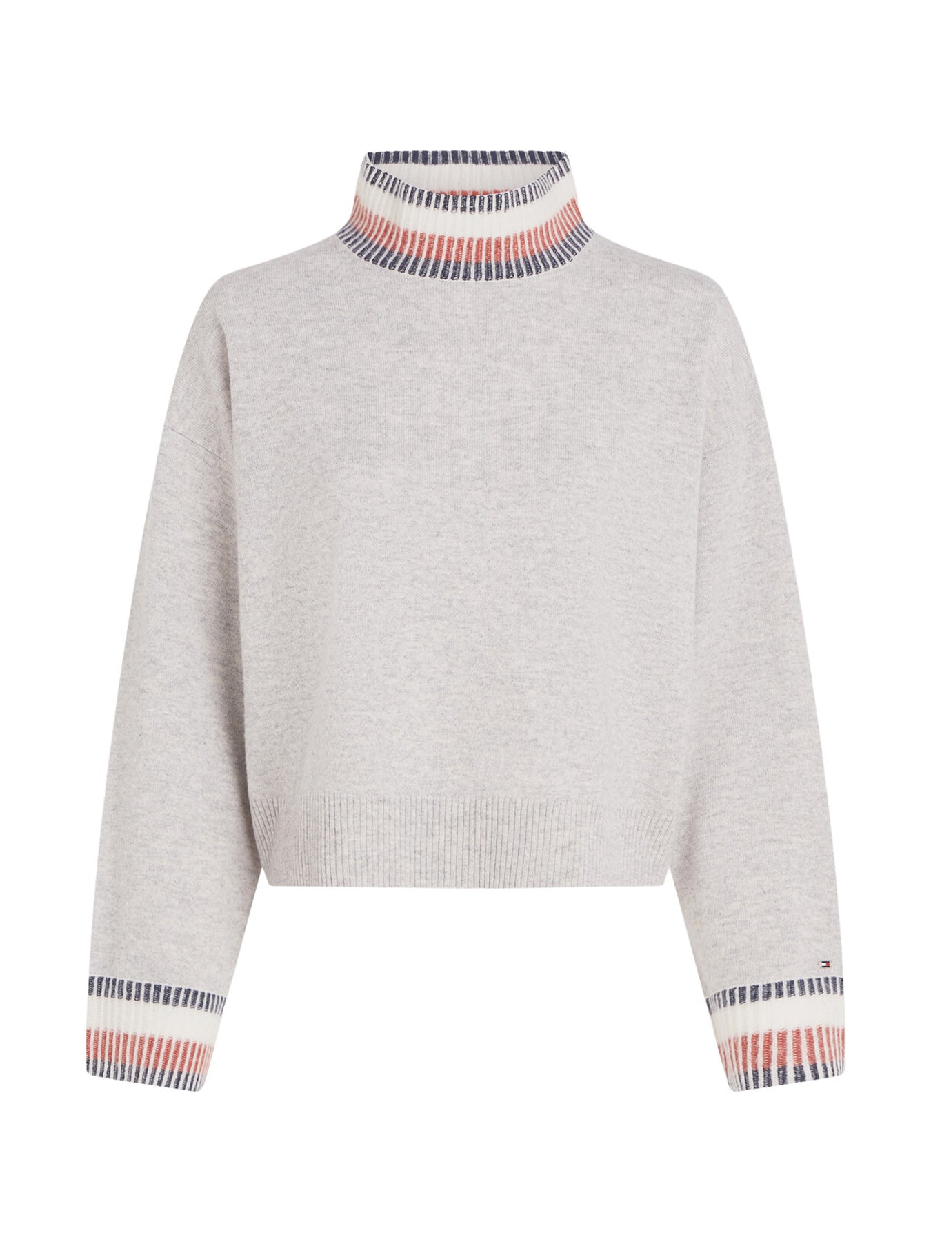 Mock Turtleneck Jumper with Cashmere