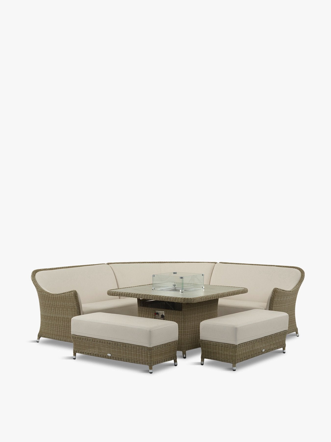 Monte Carlo Modular Sofa with Square Firepit Casual Dining