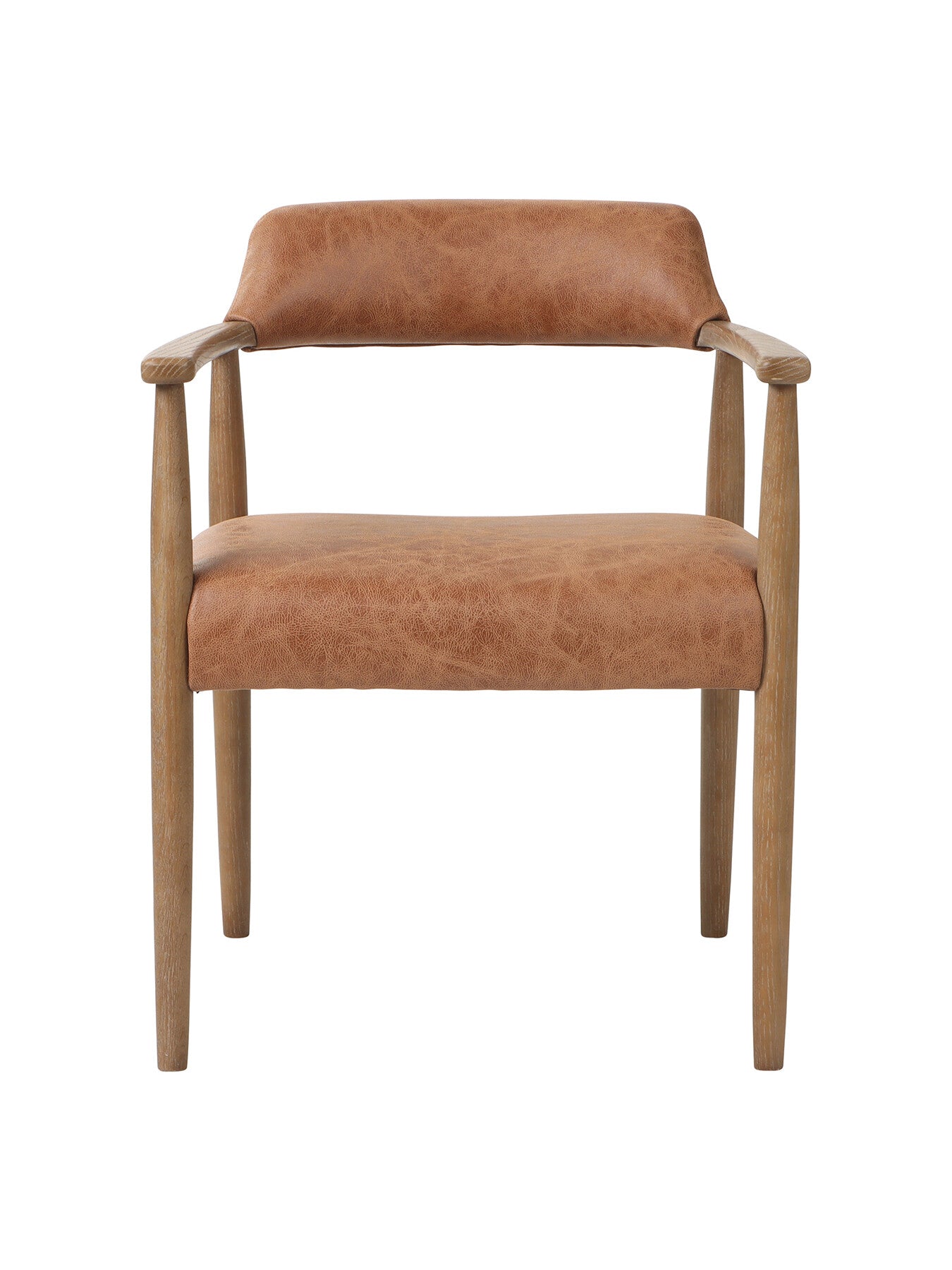 Brown Alden Neutral Fabric Dining Chair