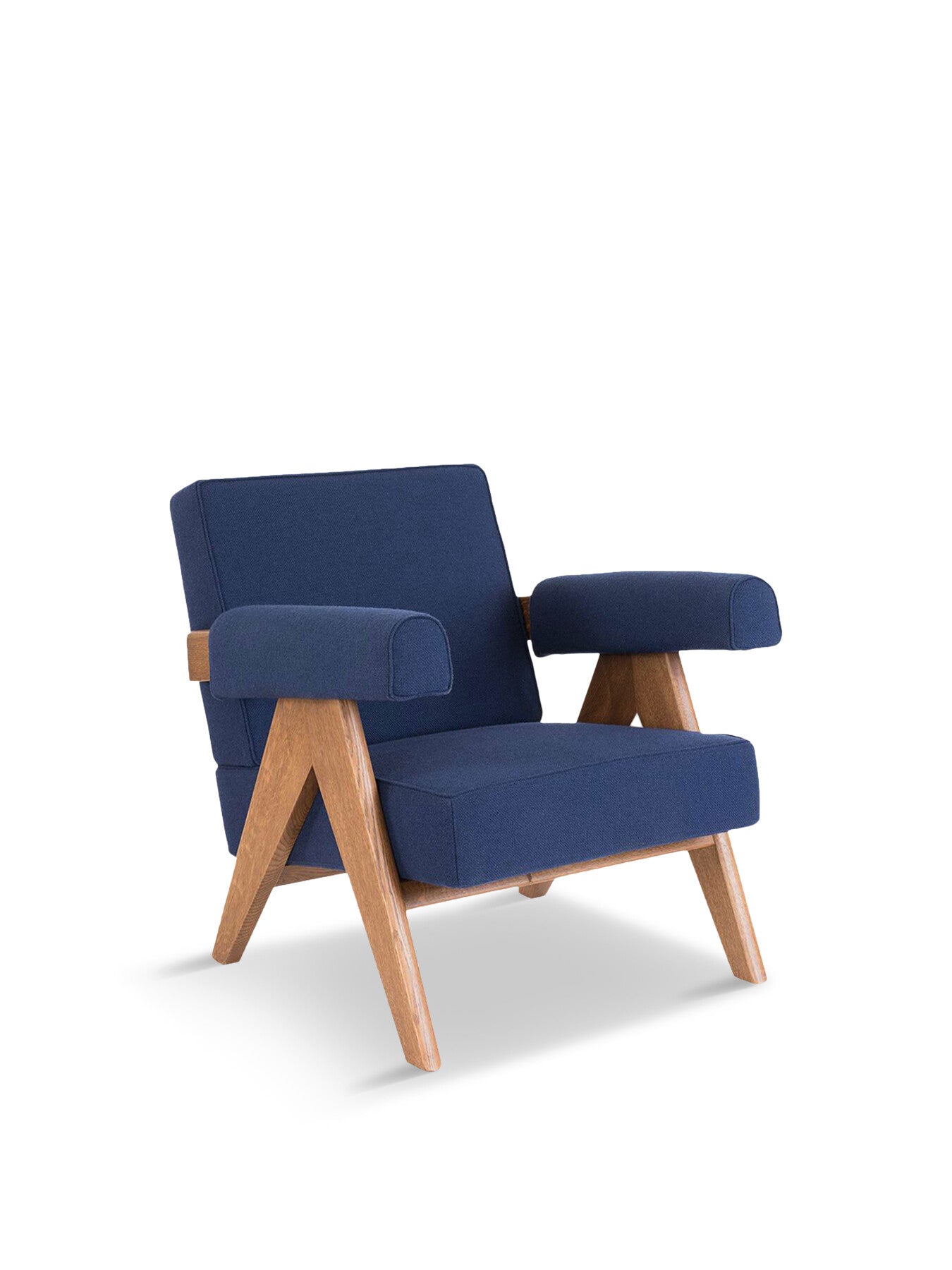 Blue Bogart Fabric Club Armchair