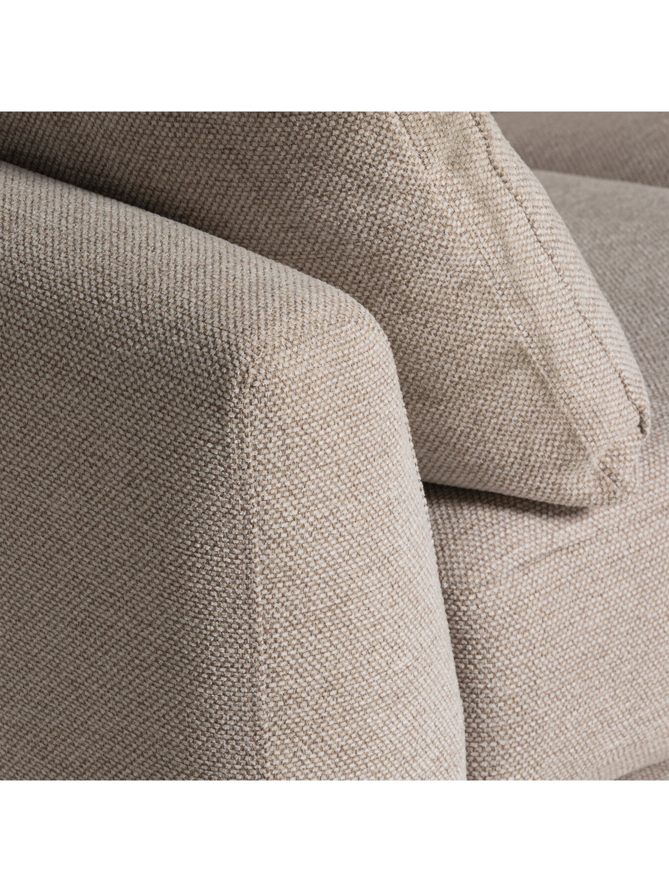 Neutral Benton Fabric Medium 2 Seater Sofa