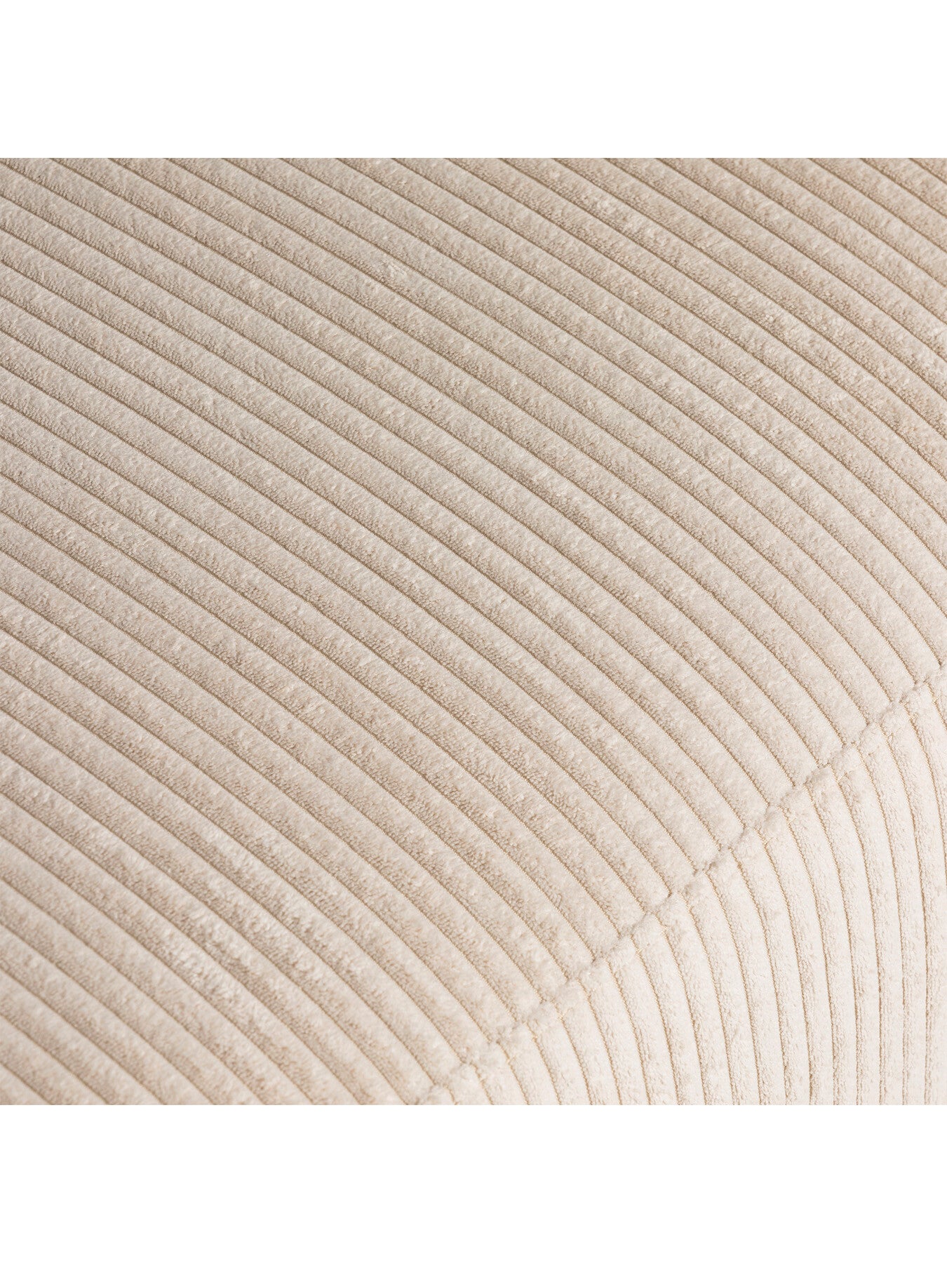 Neutral Boston Cream Velvet Corduroy Right Arm Facing Chaise