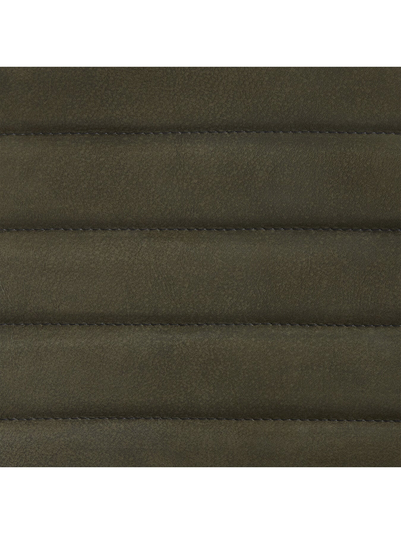 Green Brutus Green Leather Stitched Dining Armchair