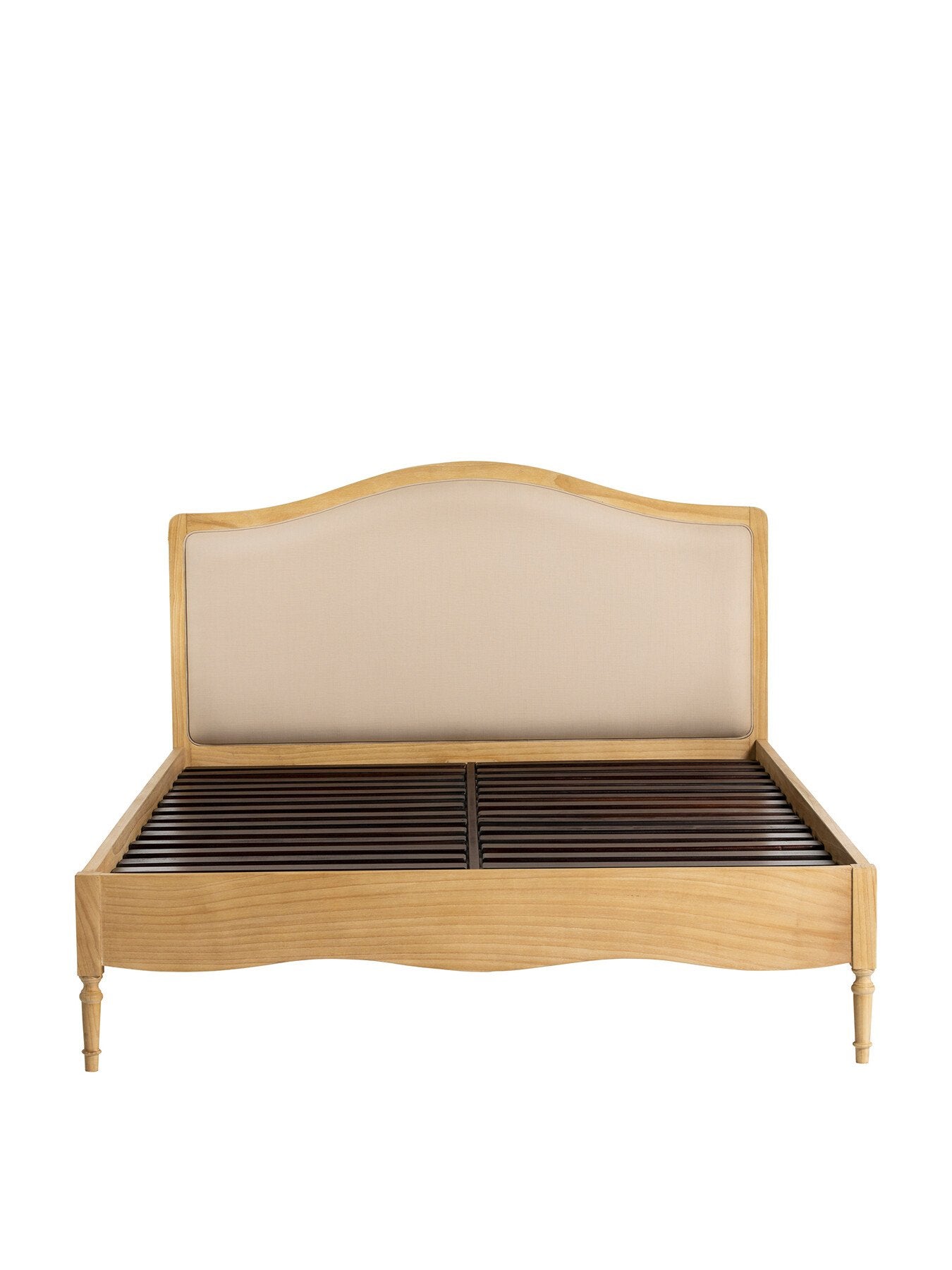 Cecile Light Wood Upholstered French Style Super Kin