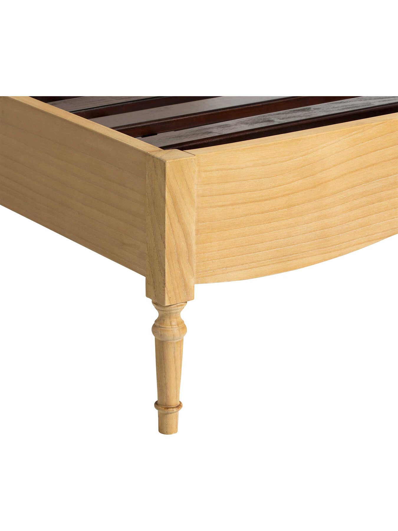 Cecile Light Wood Upholstered French Style Super Kin