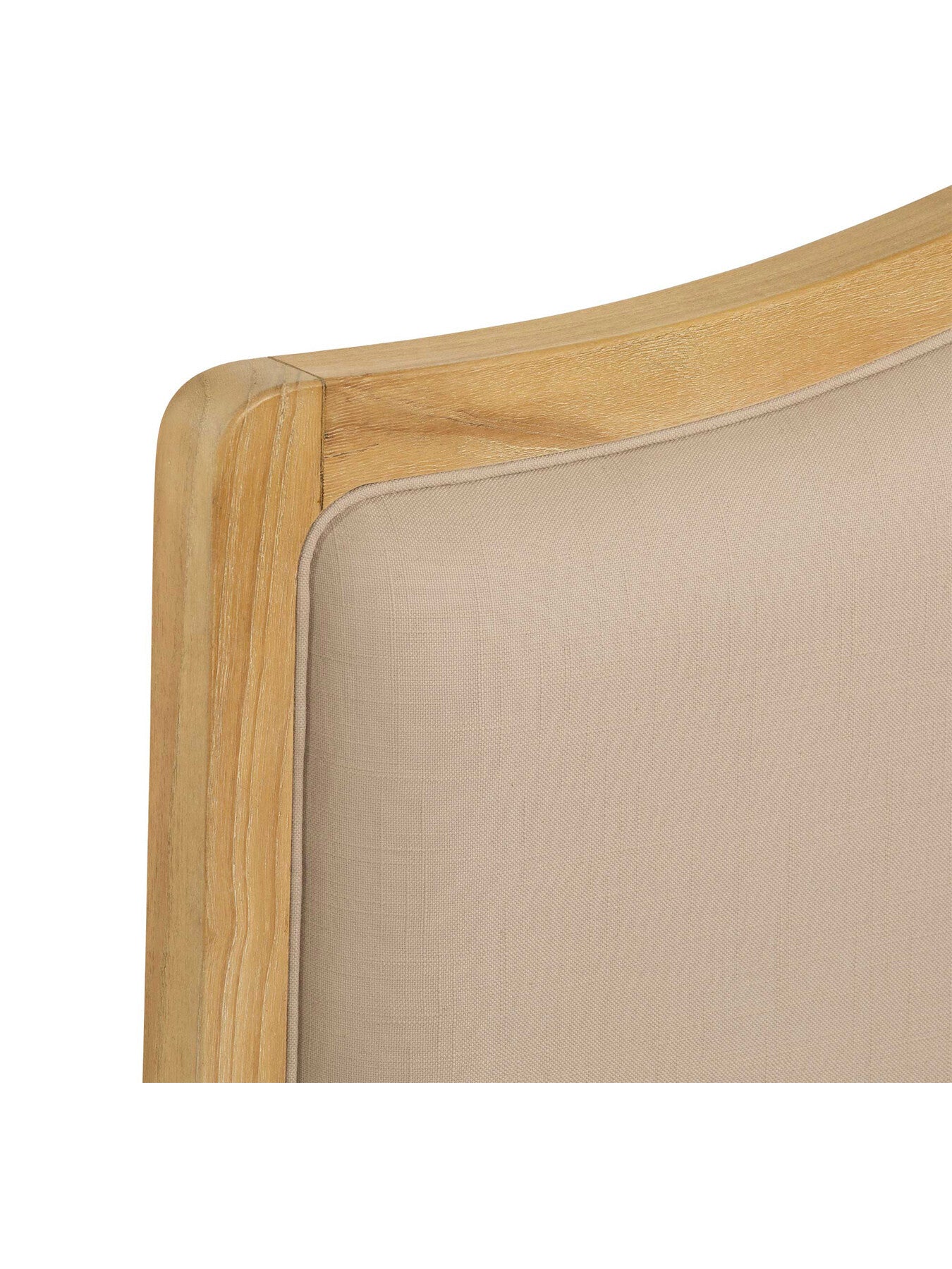 Cecile Light Wood Upholstered French Style Super Kin