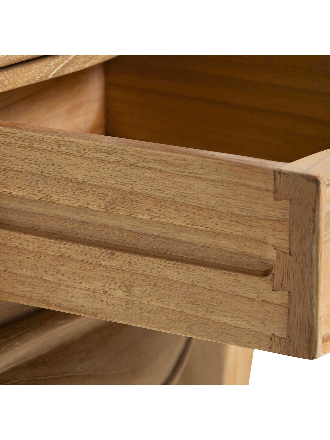 Cecile Light Wooden French Style 2 Drawer Bedside Ta