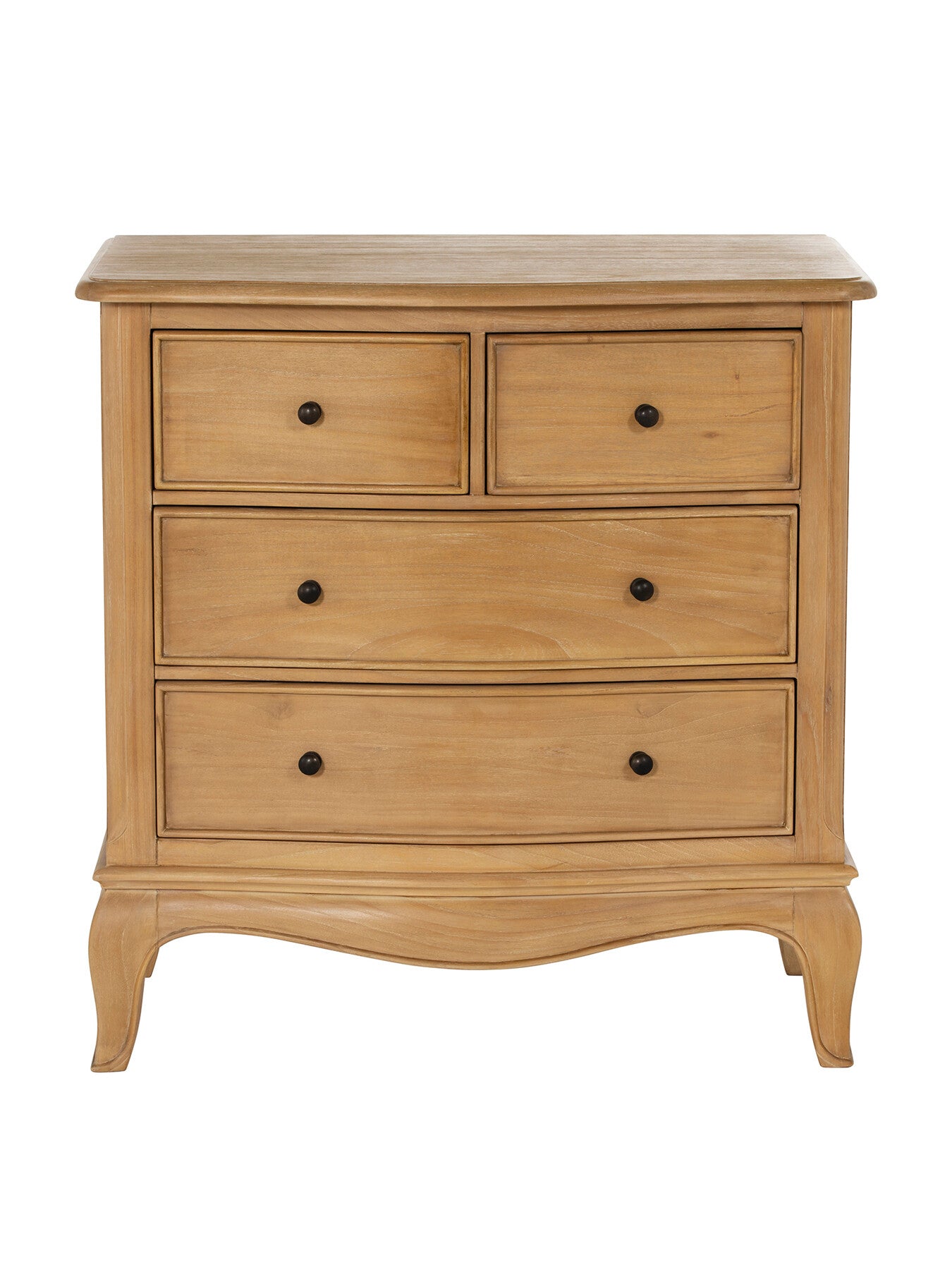 Cecile Light Wooden French Style 4 Drawer Chest