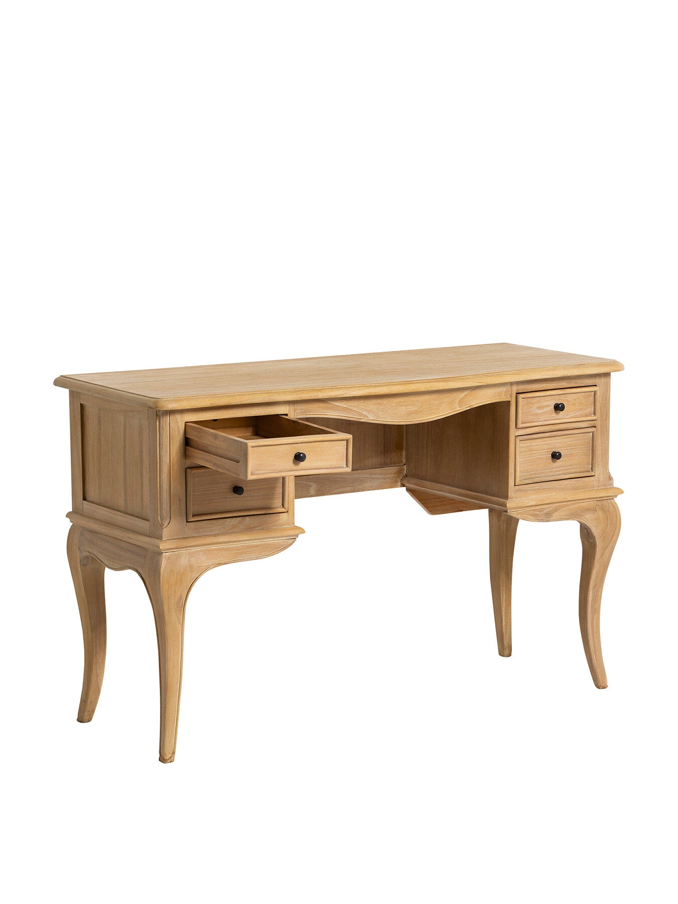 Cecile Light Wood French Style Dressing Table