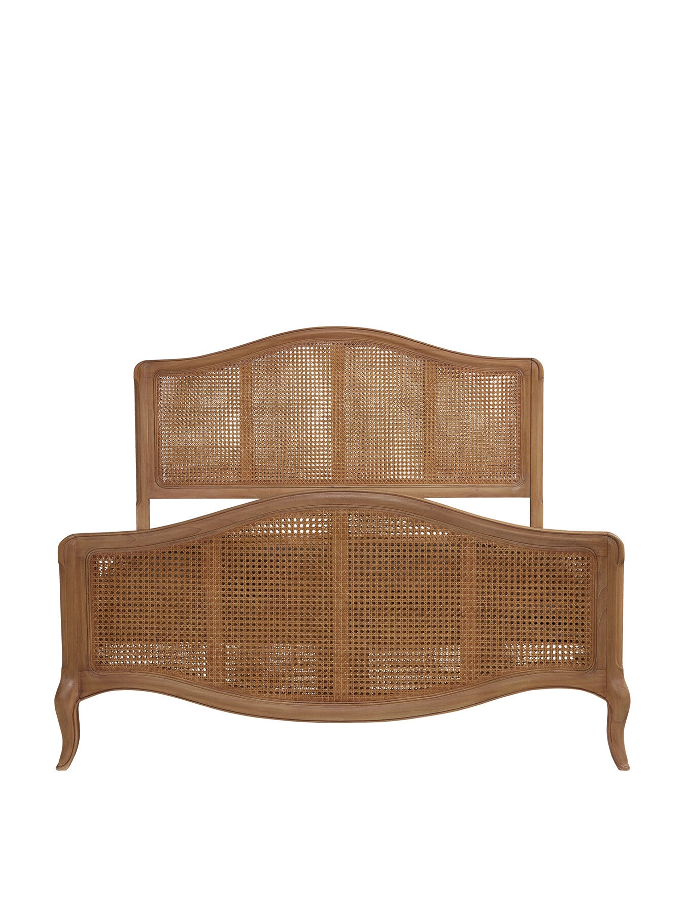 Cecile Brown Rattan And Wood French Style Super King