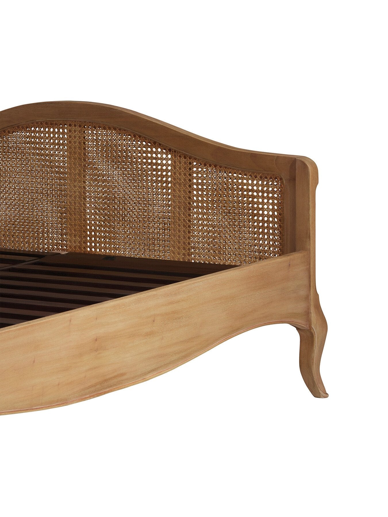 Cecile Brown Rattan And Wood French Style Super King