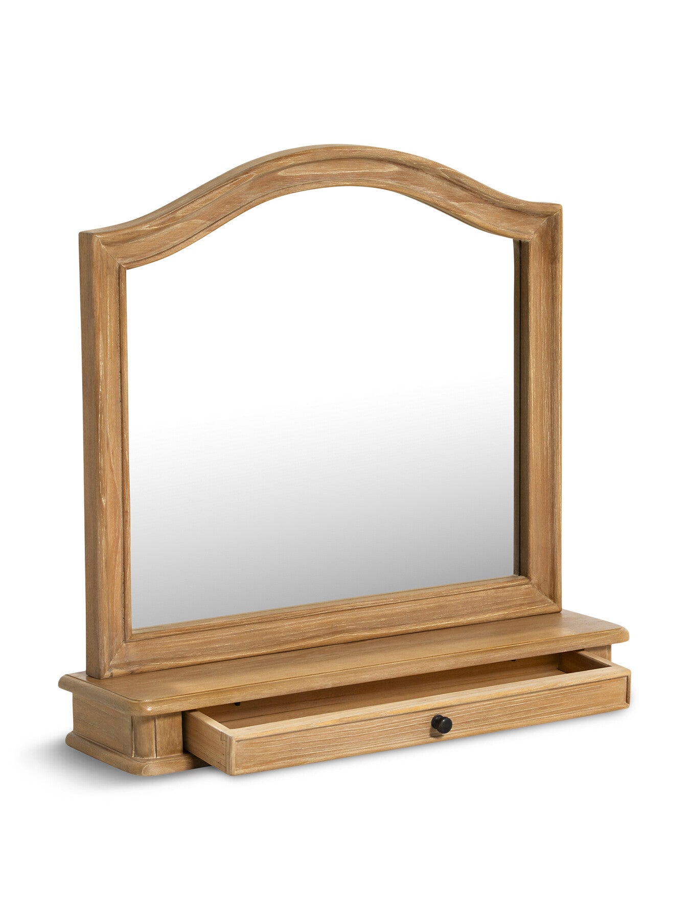 Cecile Light Wood French Style Gallery Mirror