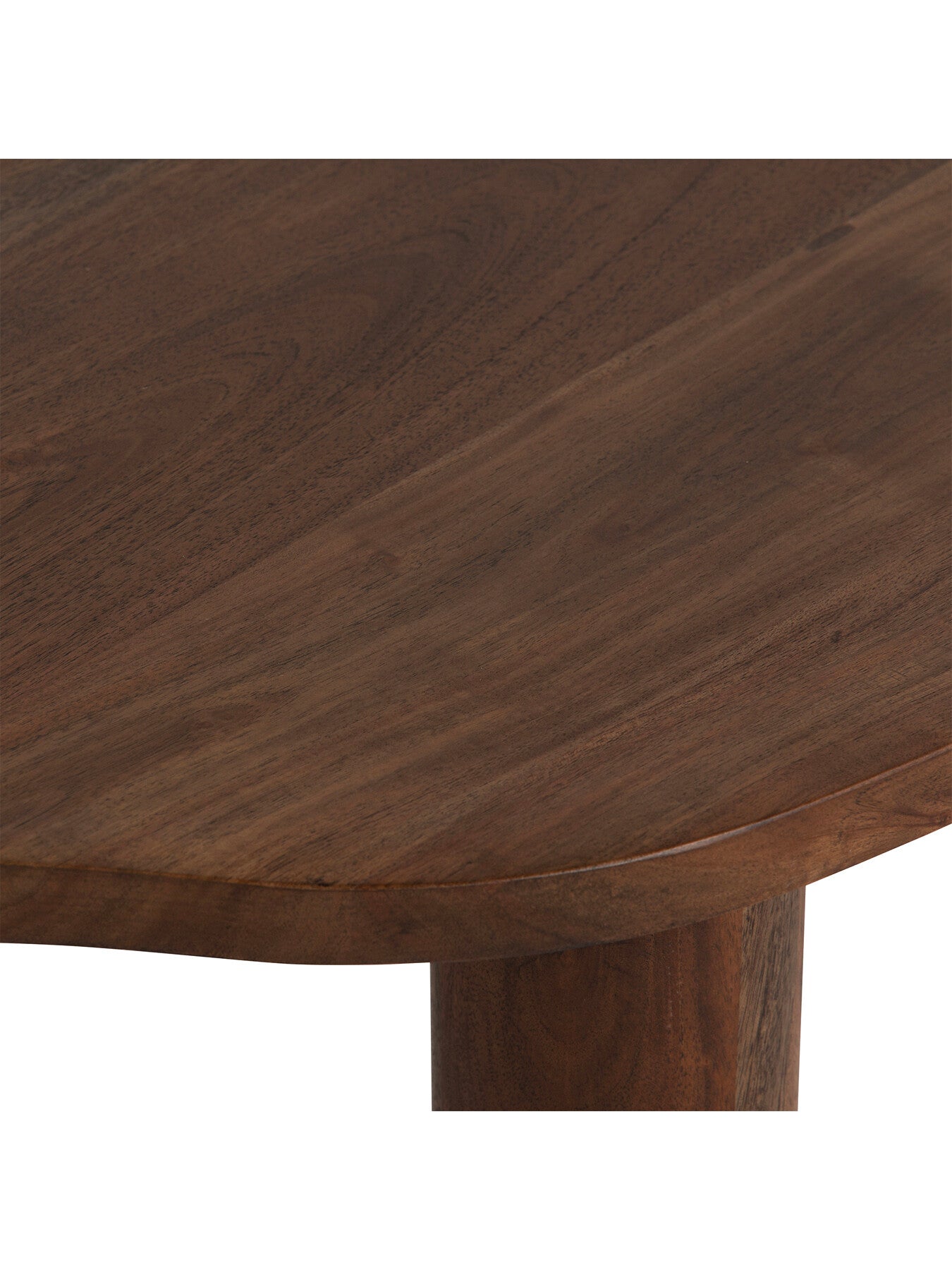 Brown Canova Brown Wood Organic Shape Coffee Table