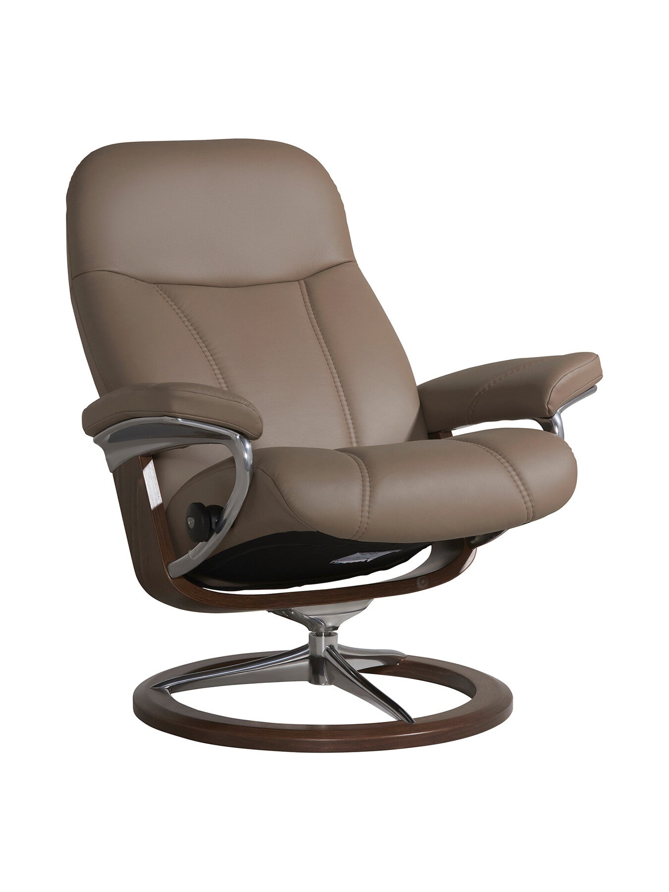 Consul Medium Signature Recliner Chair And Footstool Brown