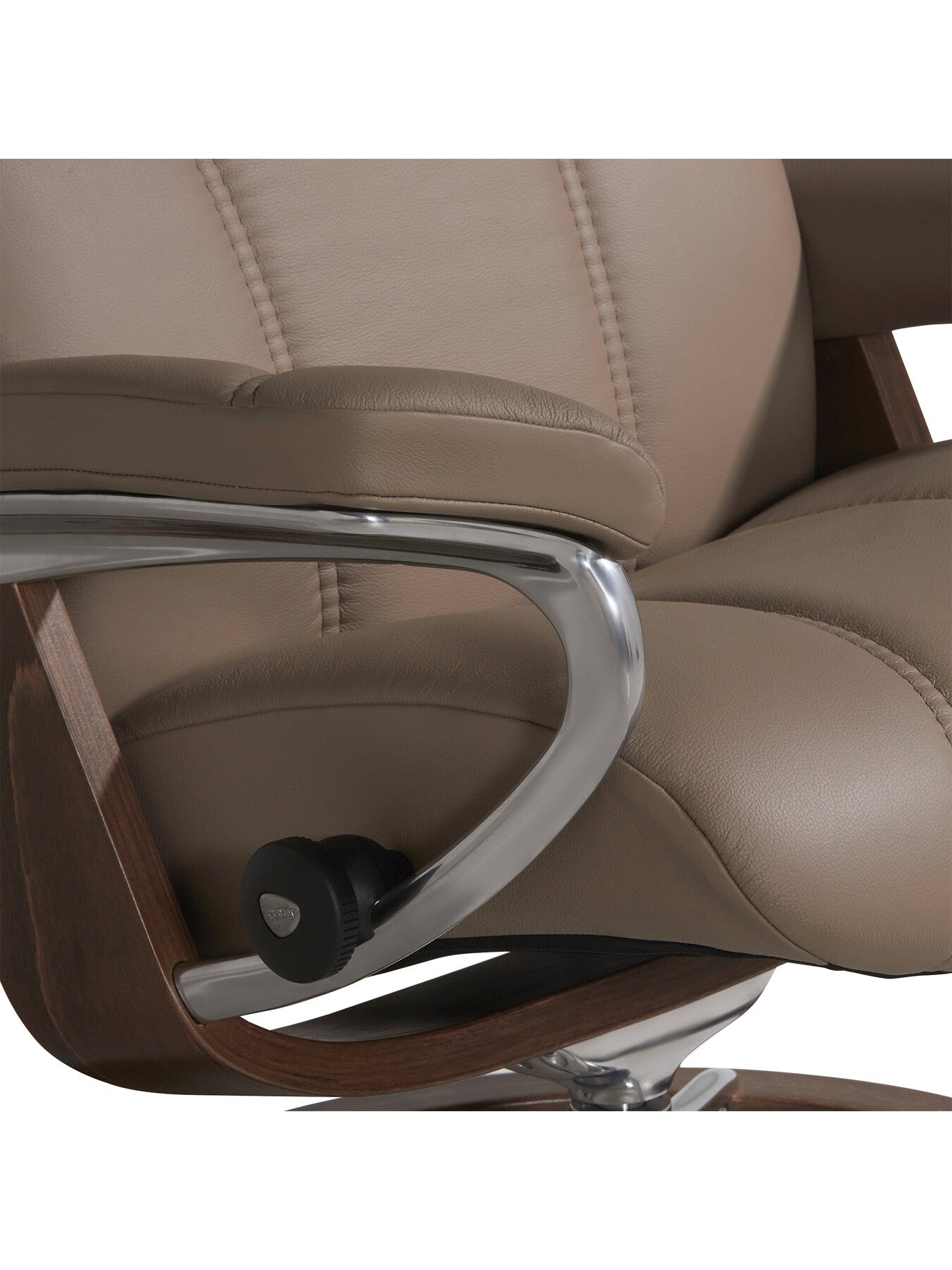 Consul Medium Signature Recliner Chair And Footstool Brown
