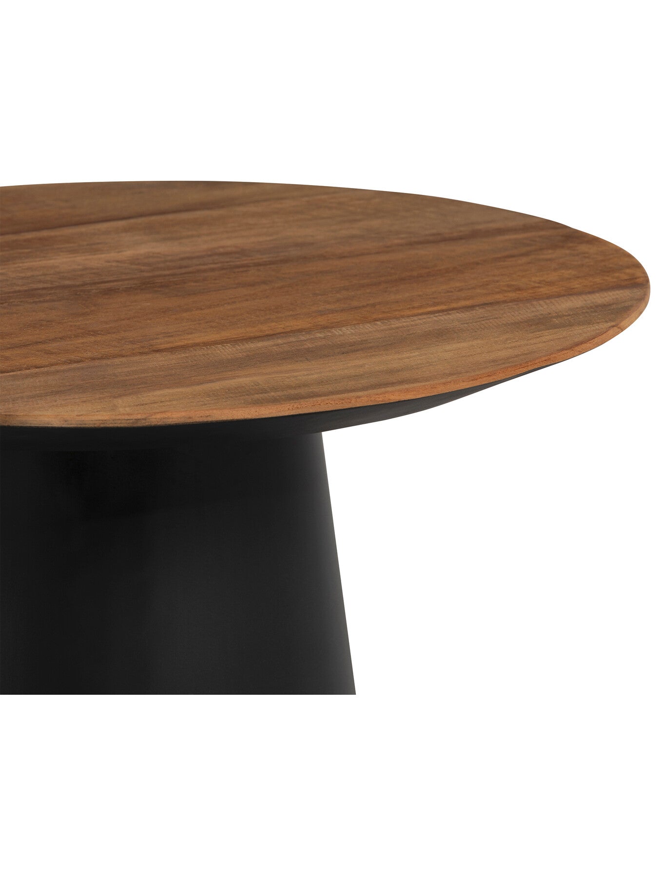 Brown Syracuse Brown Wood Round Side Table