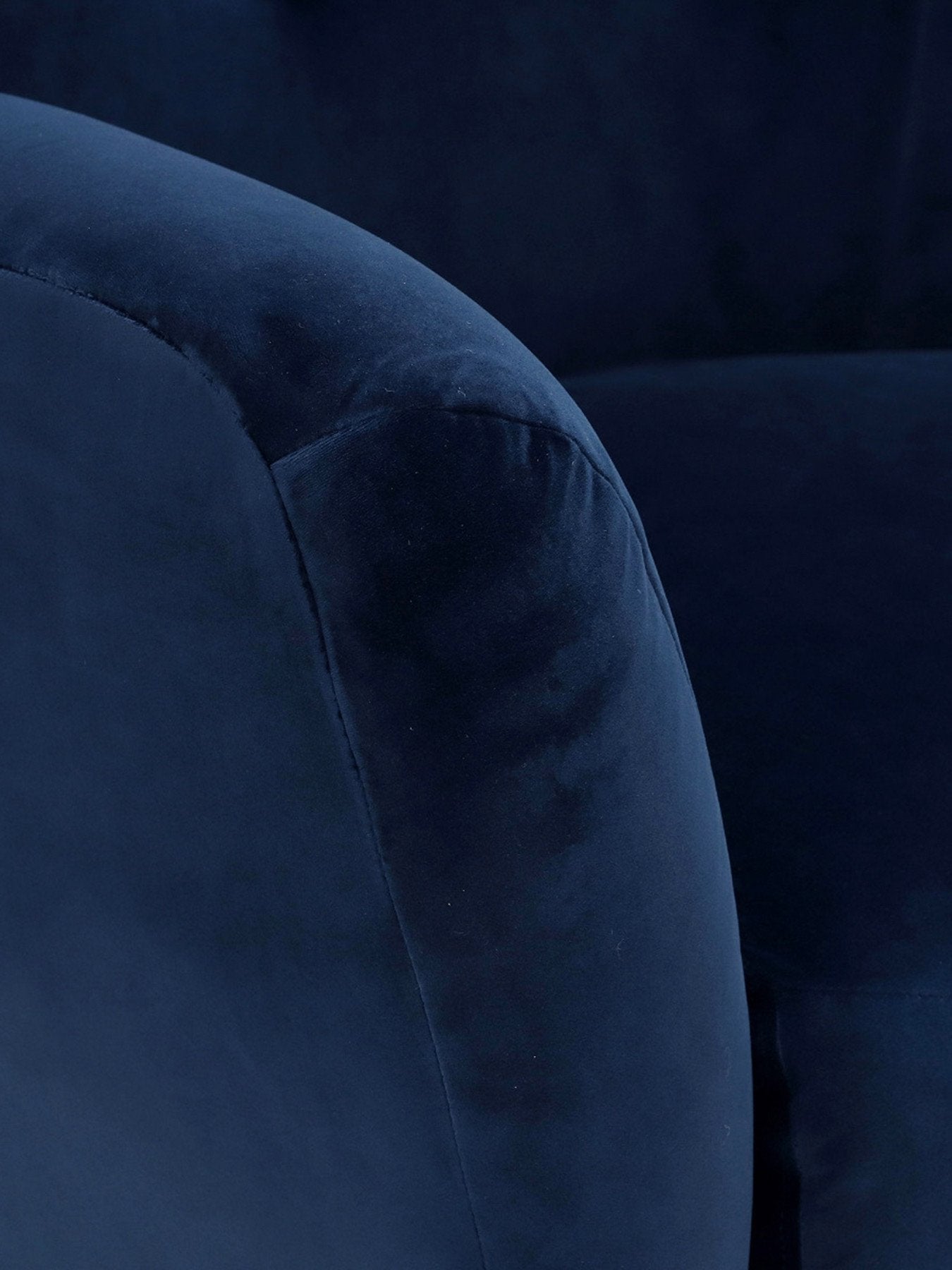 Delon Velvet Chair, Navy