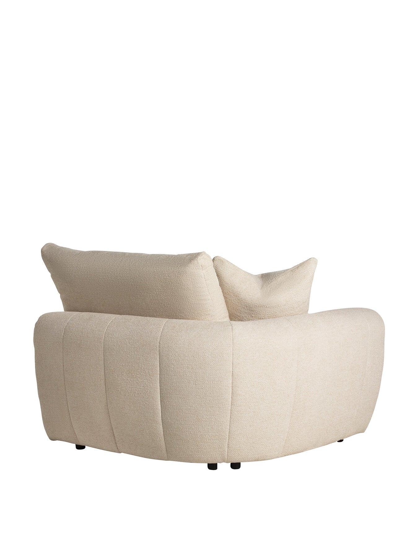 Neutral Damaris Fabric Modular 1 Seat Sofa Unit With Left Ar