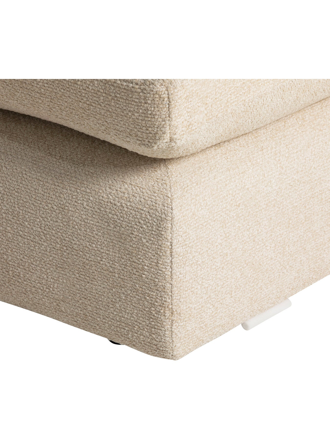 Neutral Damaris Fabric Modular 1 Seat Sofa Unit With Right A