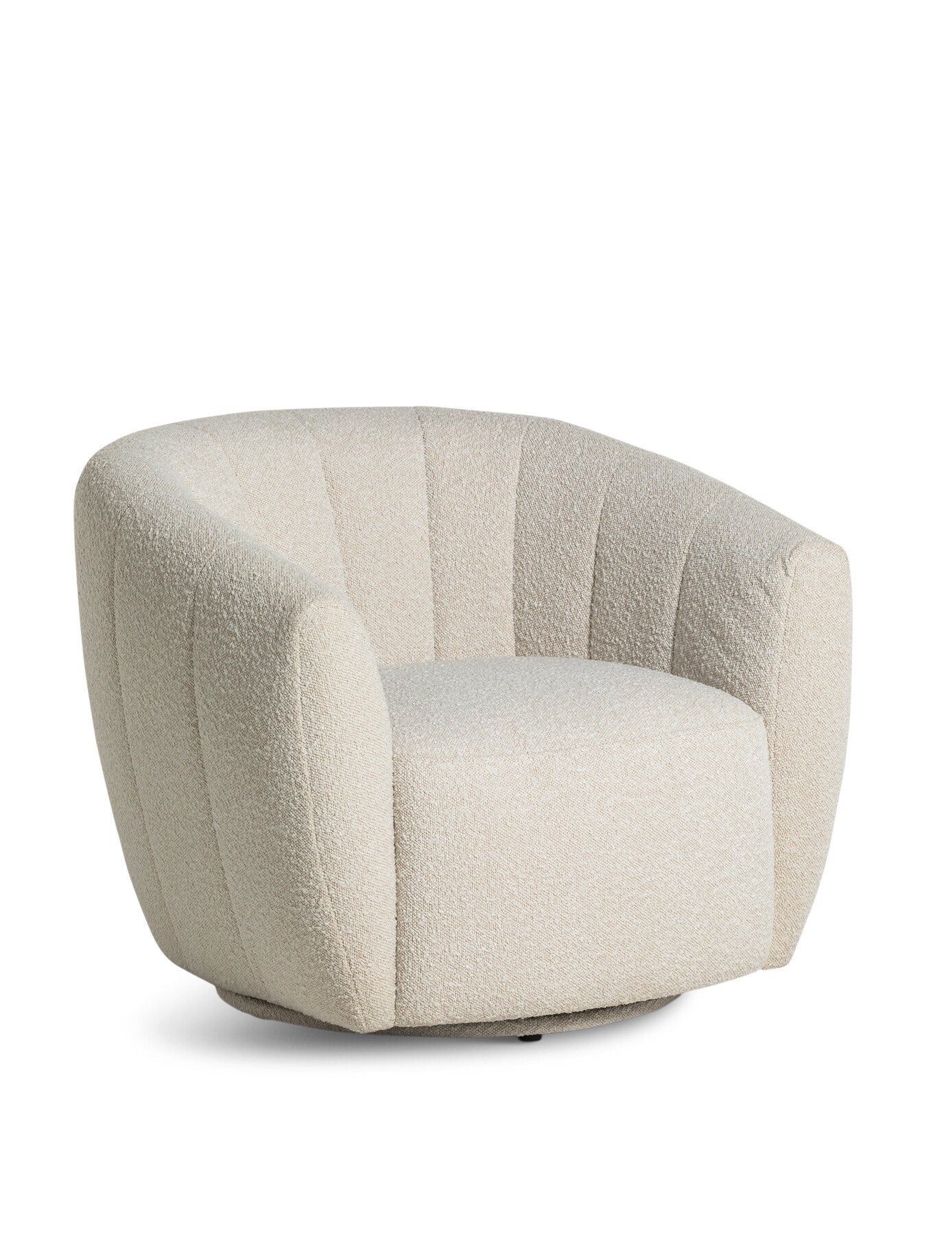 White Fontana White Fabric 1 Seater Armchair