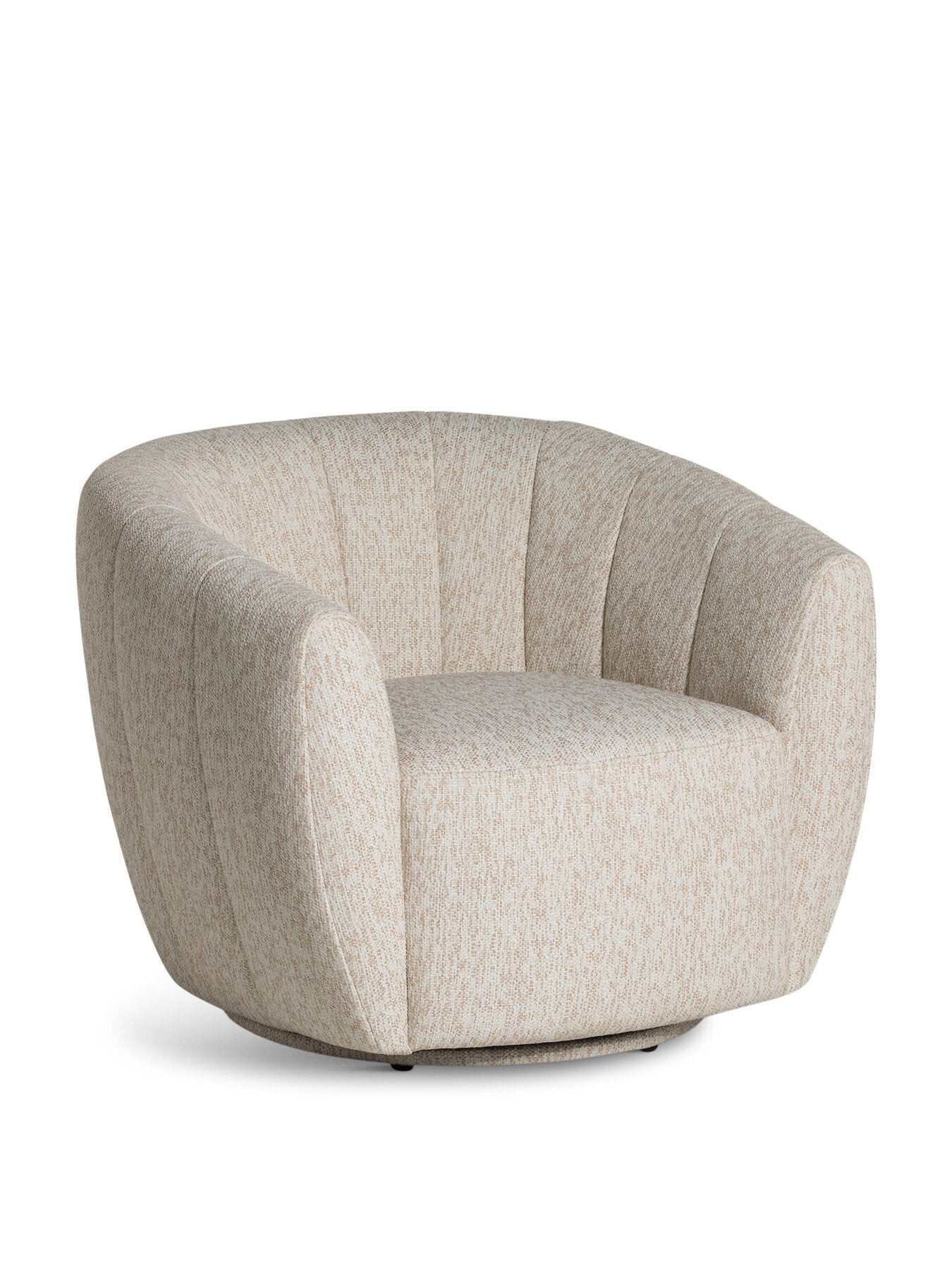 Neutral Fontana Beige Fabric 1 Seater Armchair