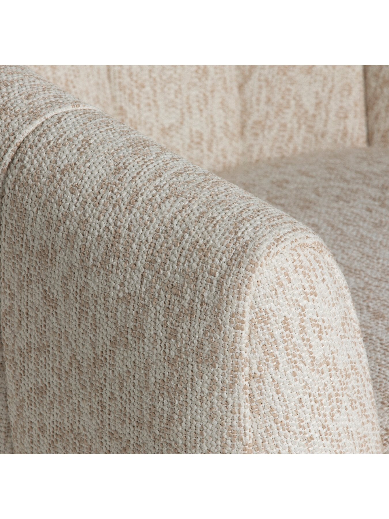 Neutral Fontana Beige Fabric 1 Seater Armchair