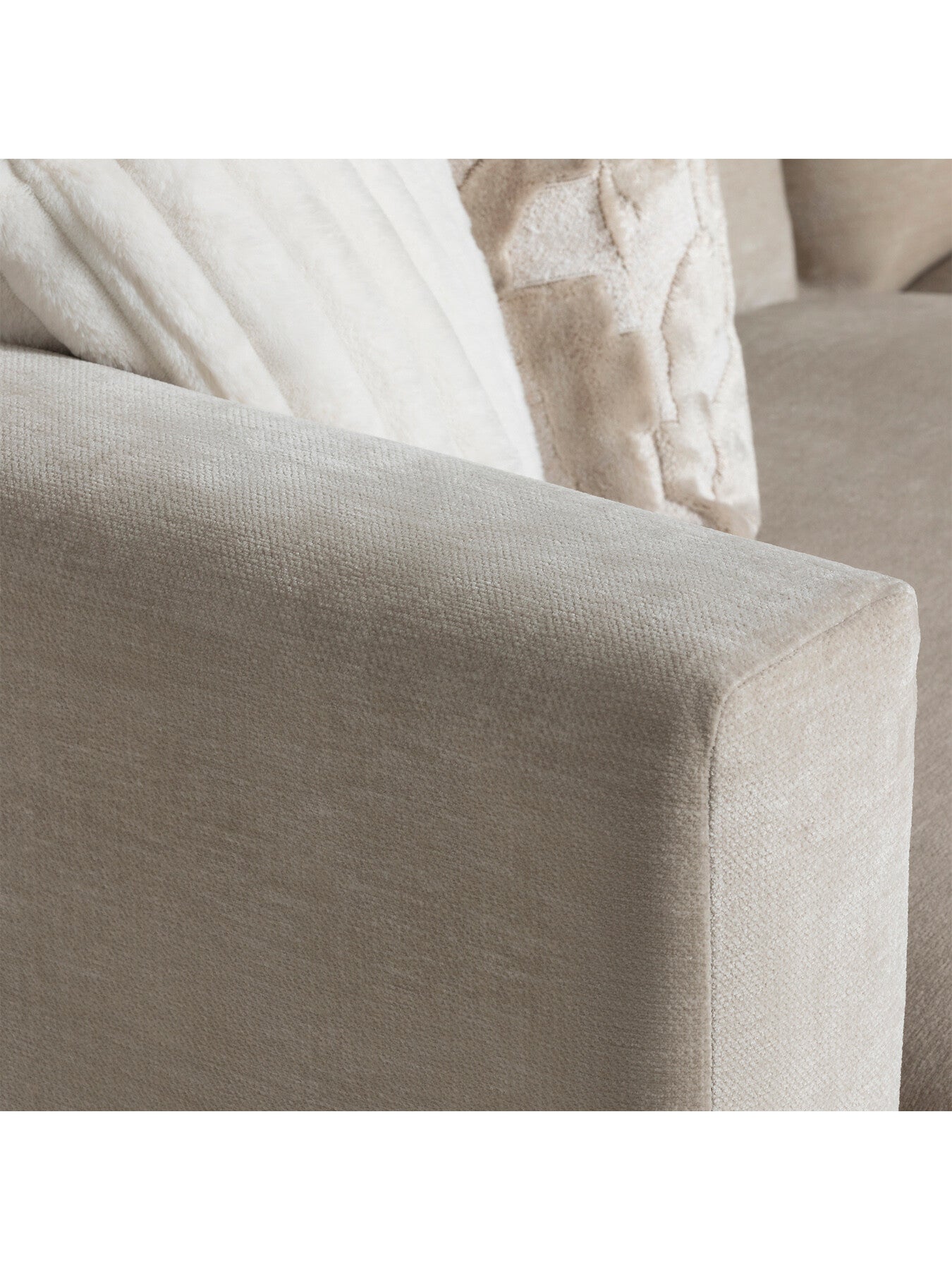 Neutral Fontella Large Right Hand Facing Chaise