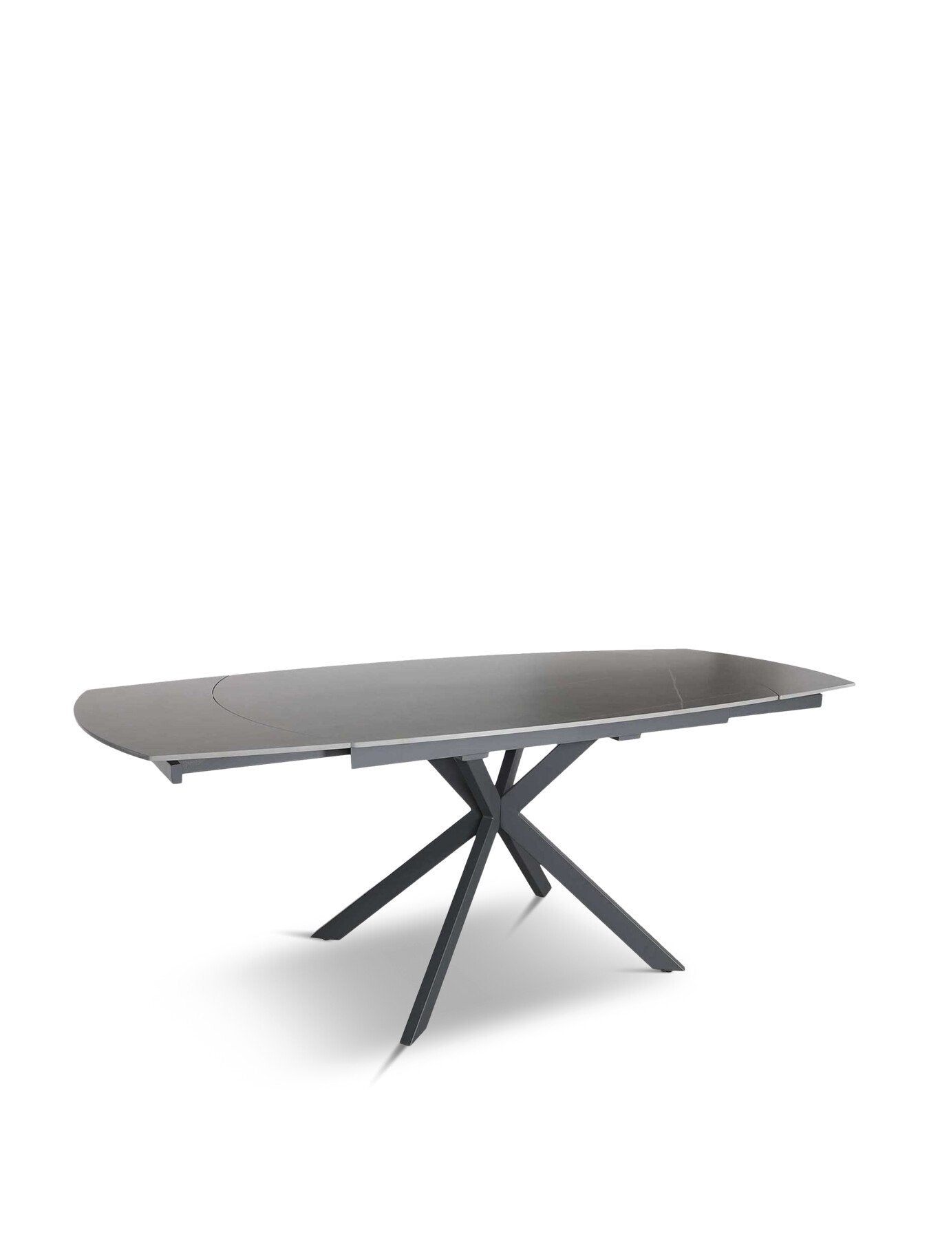 Grey Galini Extending 140-200cm Dining Table, Seats 4-6