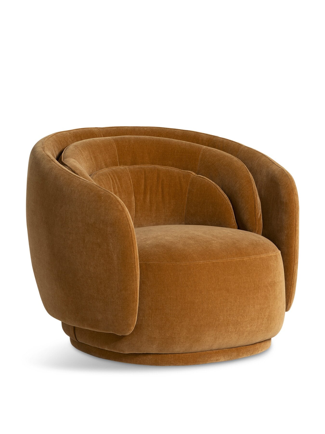 Brown Angelo Brown Fabric Armchair