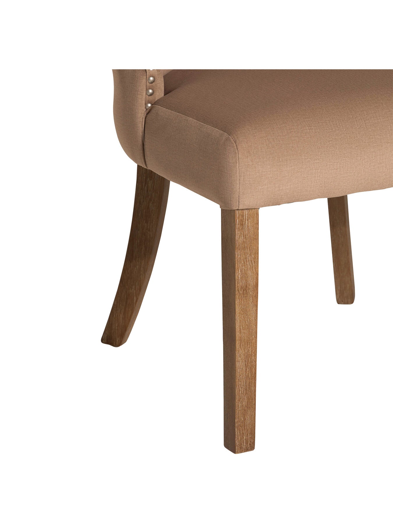 Neutral Goddard Neutral Fabric Button Back Dining Chair