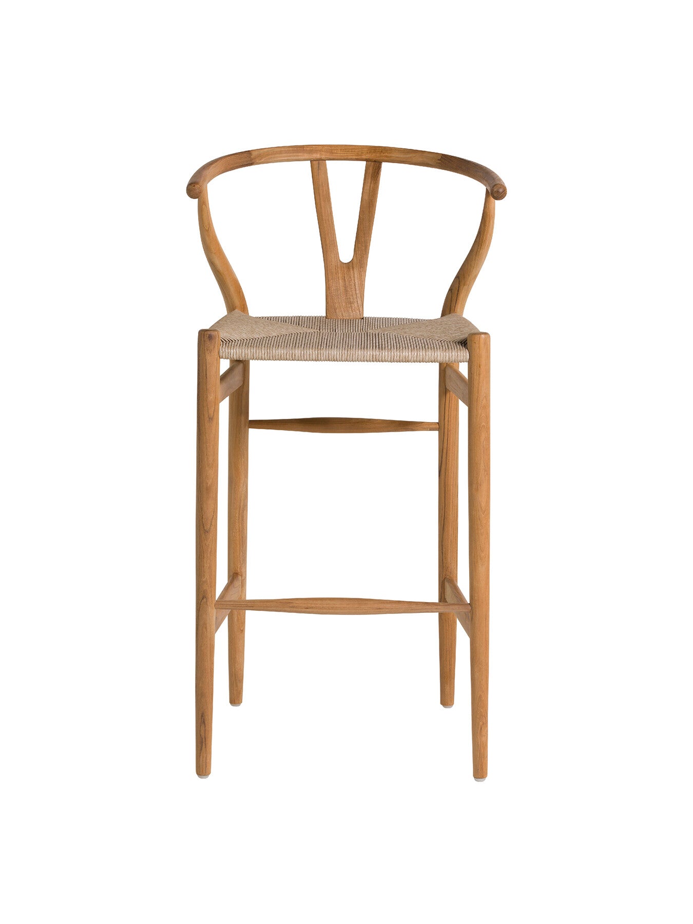 Grenada Reclaimed Teak Wood Open Back Barstool