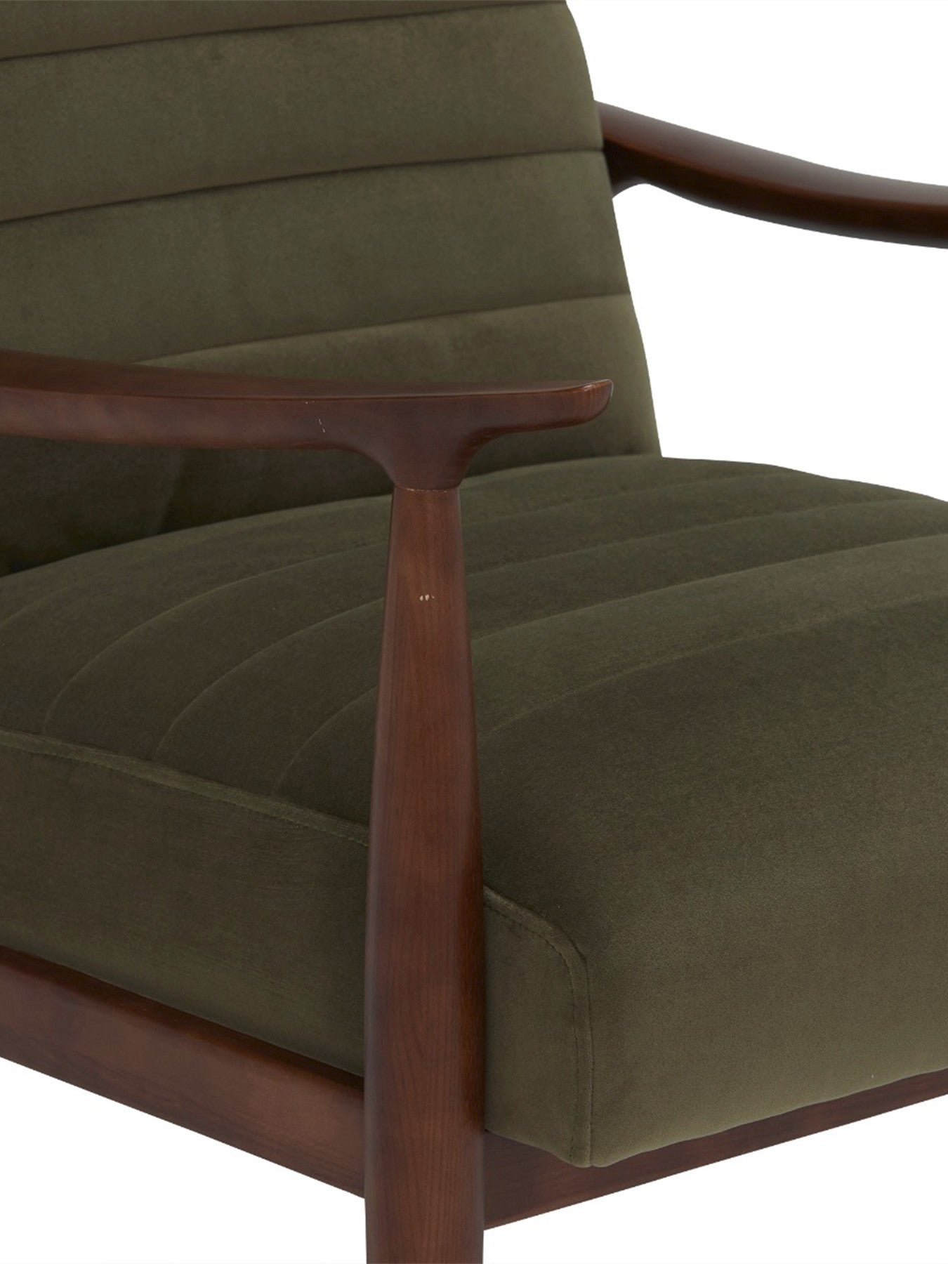 Hockney Velvet Armchair, Green