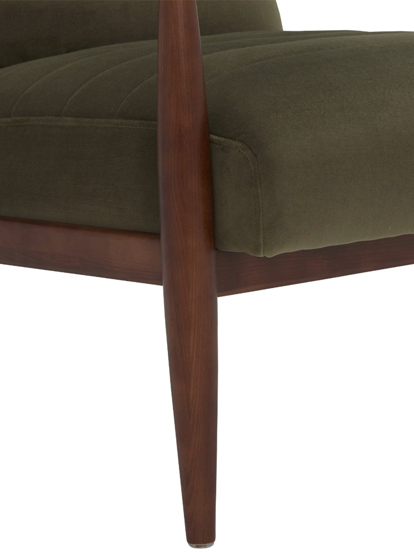 Hockney Velvet Armchair, Green