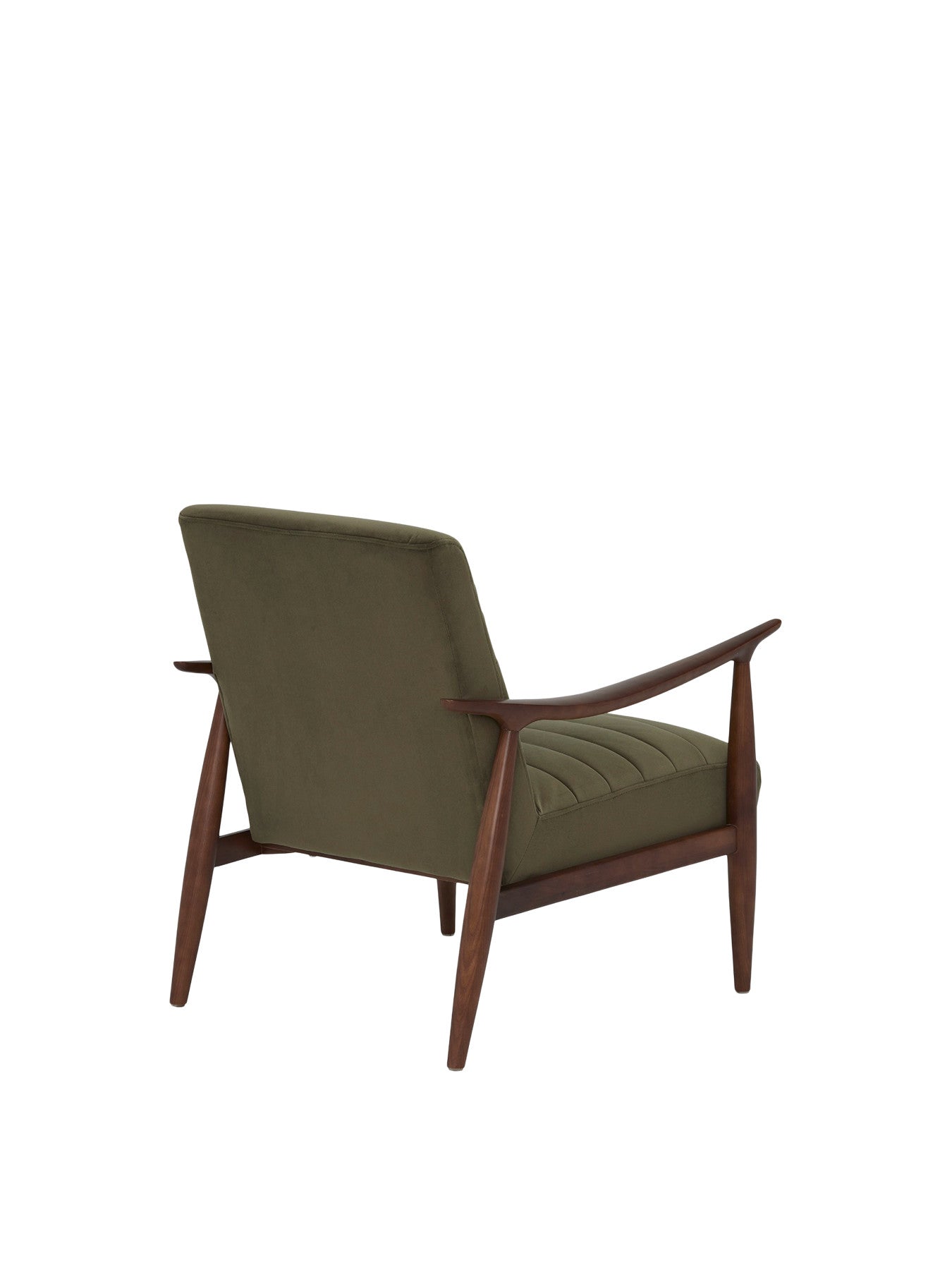 Hockney Velvet Armchair, Green