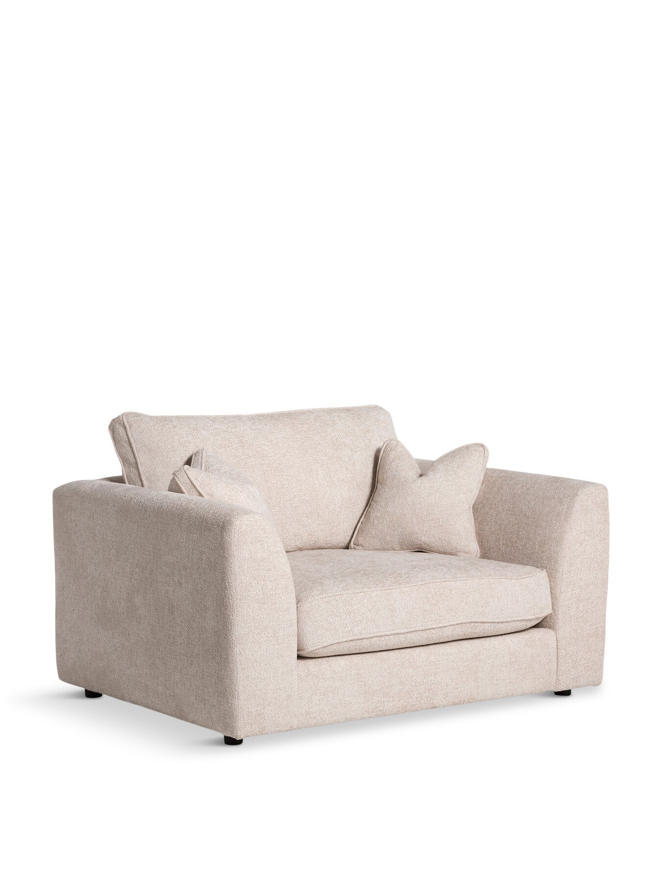 Neutral Harrington Fabric Snuggle Chair