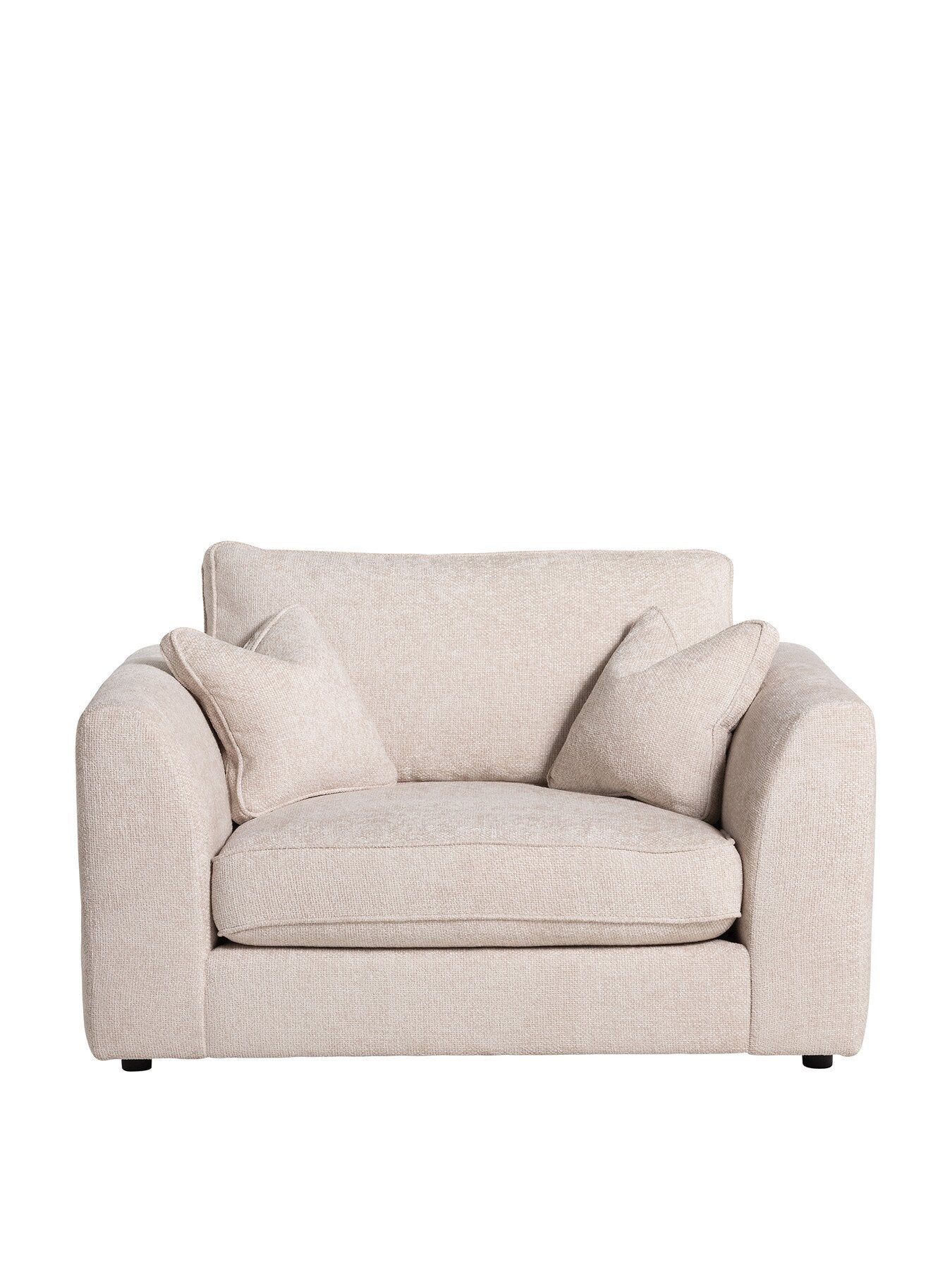 Neutral Harrington Fabric Snuggle Chair