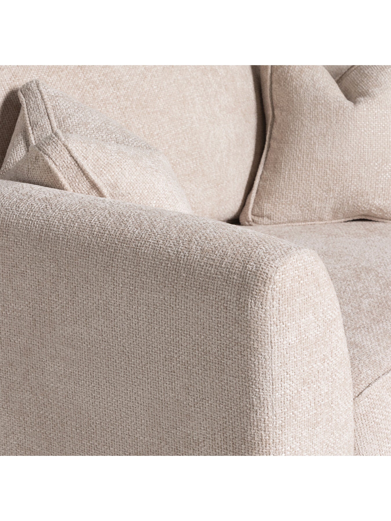 Neutral Harrington Fabric Snuggle Chair