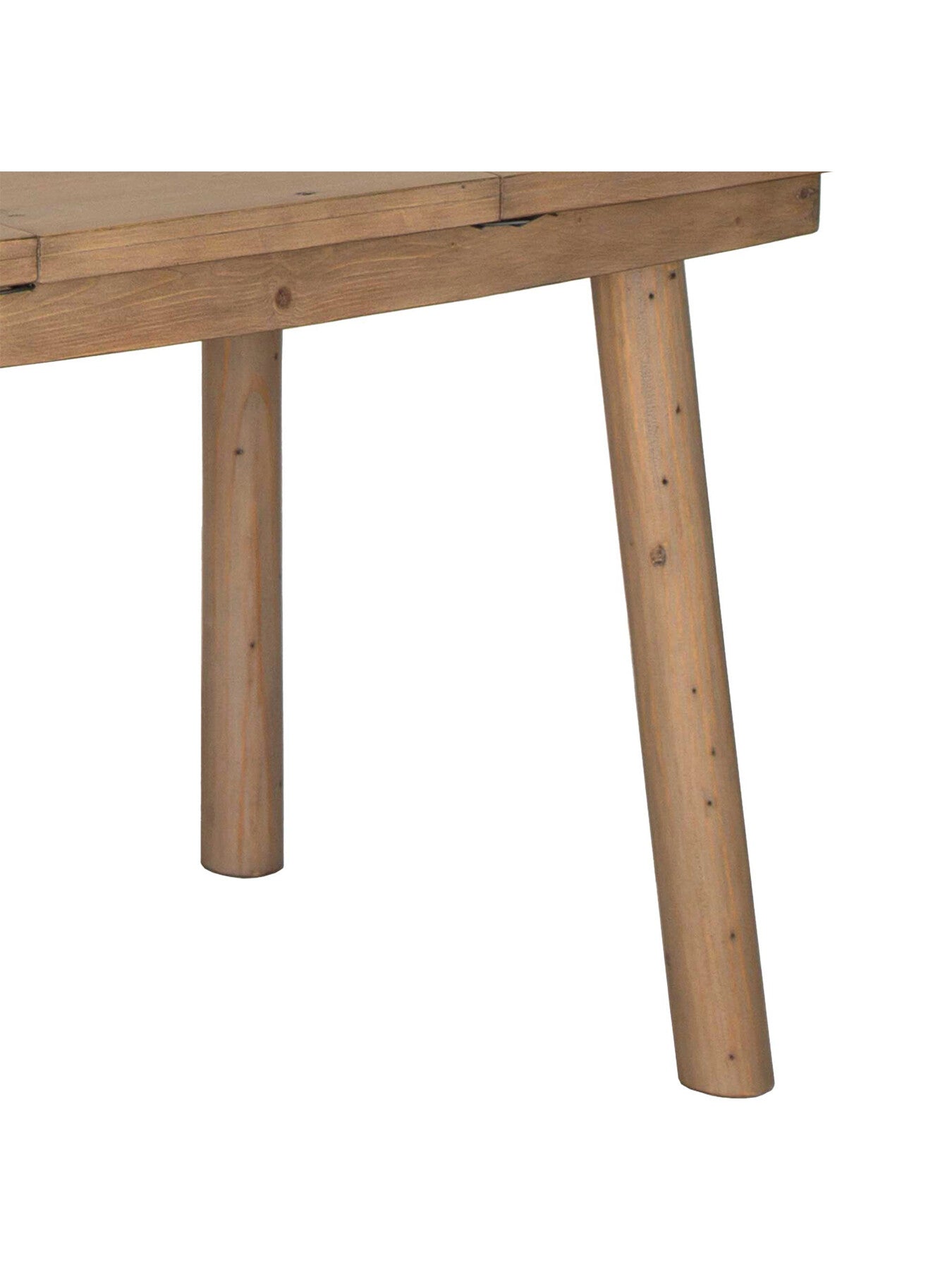 Brown Lathan Reclaimed Wood 140-190Cm Extending Dining Table