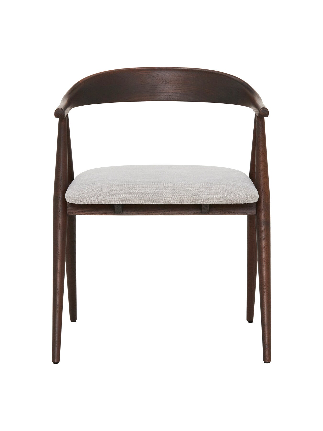 Ercol Lugo Dark Wood Dining Armchair With Fabric