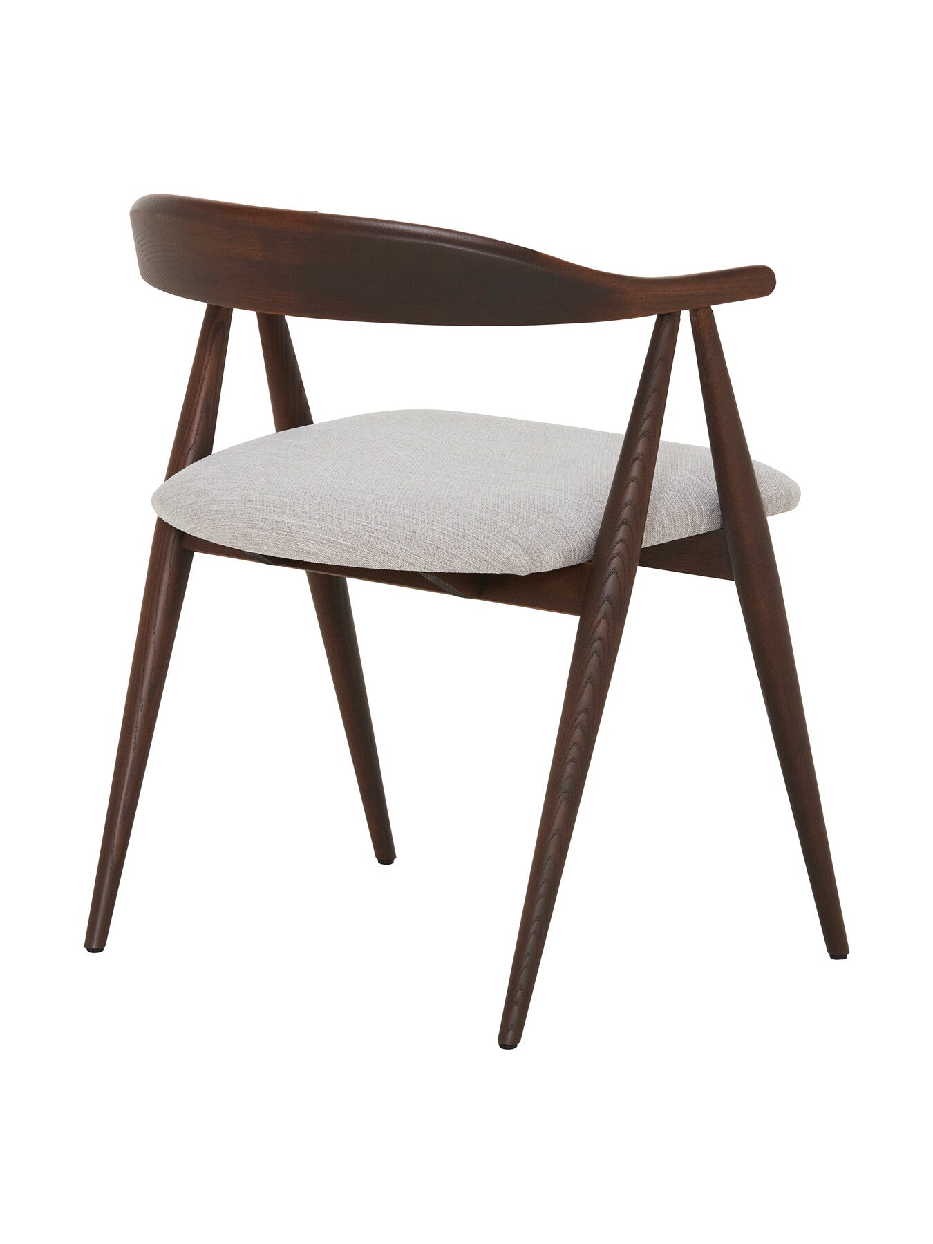 Ercol Lugo Dark Wood Dining Armchair With Fabric