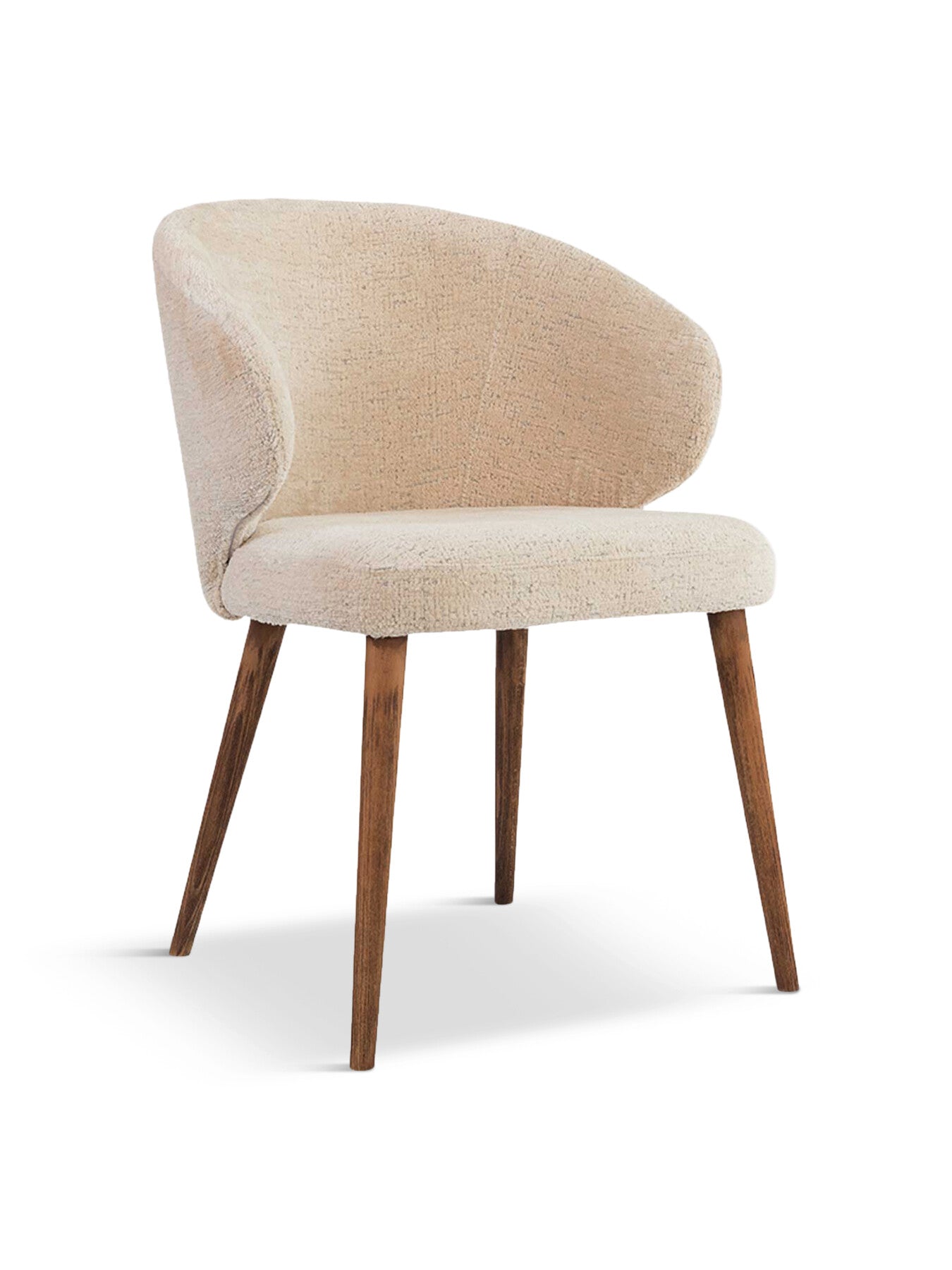 Neutral Minerva Fabric Dining Chair