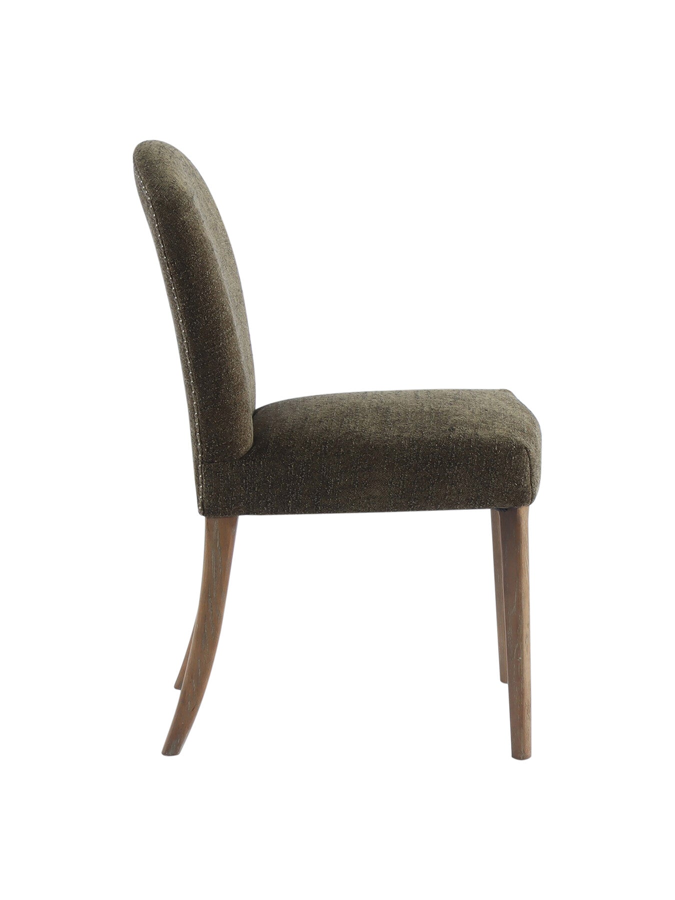 Maurice Boucle Dining Chair With Brass Studs