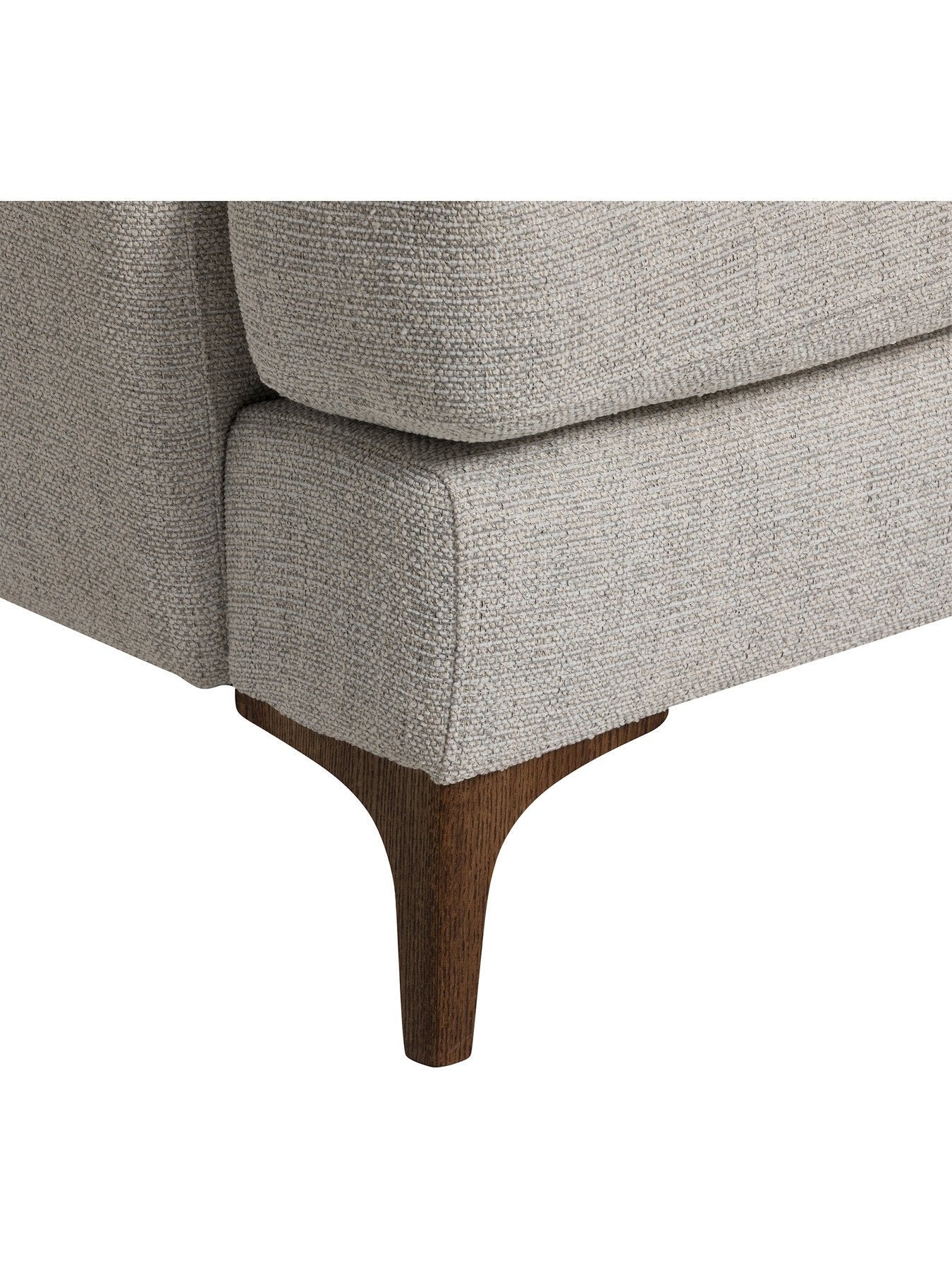 Neutral Embrey Fabric 5 Seater Corner Sofa, Left Hand