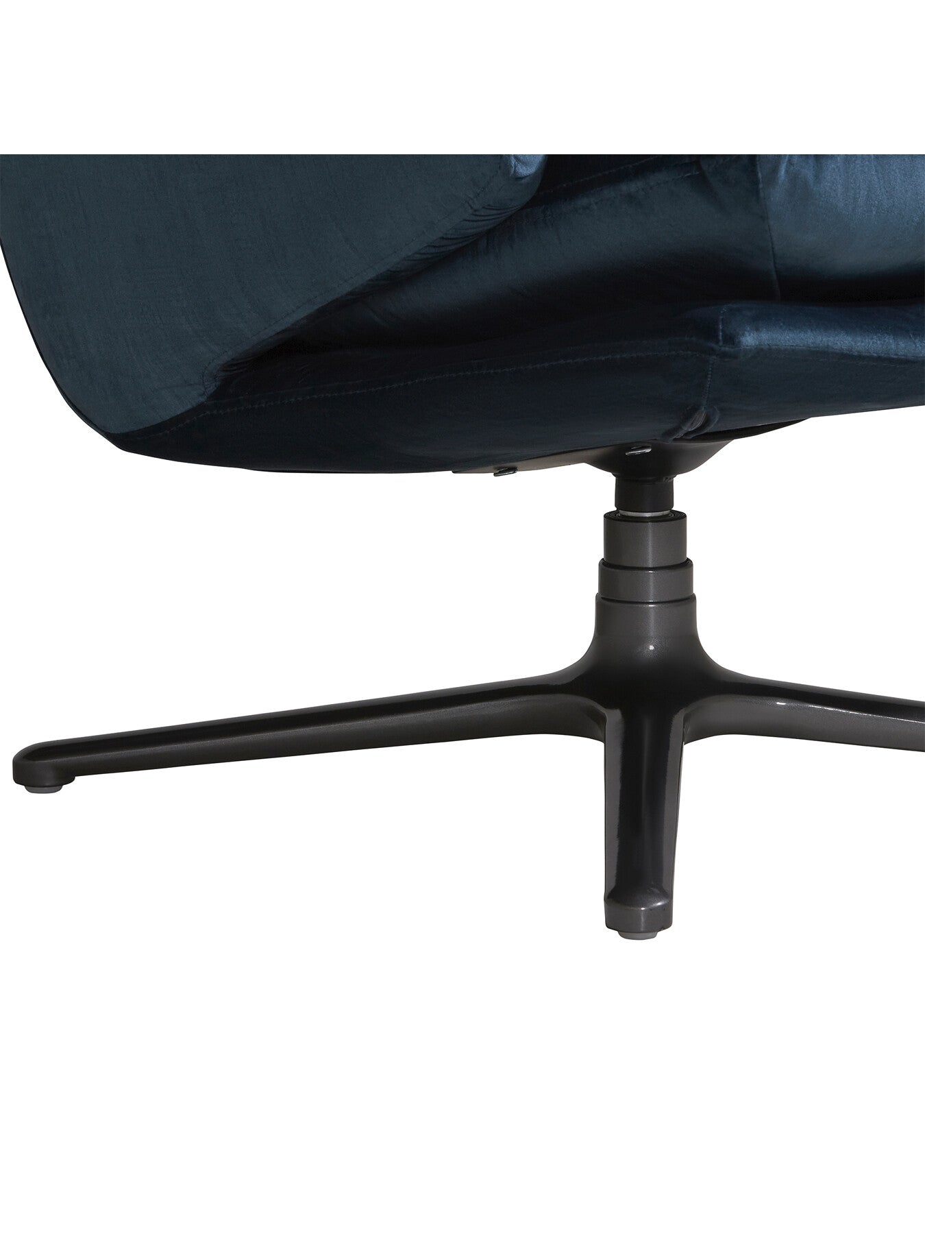 Marcel Velvet Swivel Chair, Blue