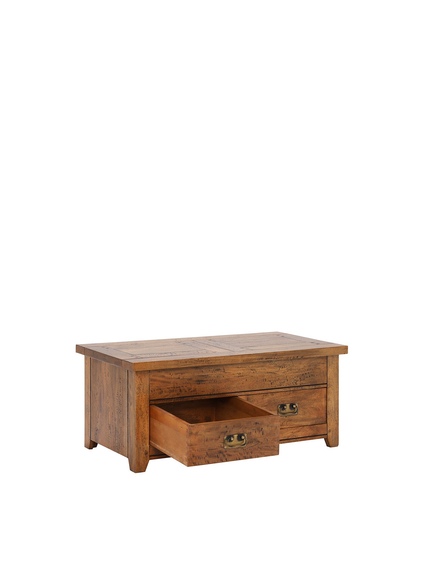 New Frontier Mango Wood Storage Coffee Table
