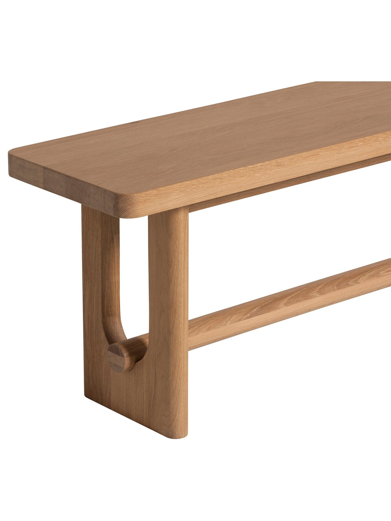 Brown Olav Neutral Wood 186Cm Dining Bench